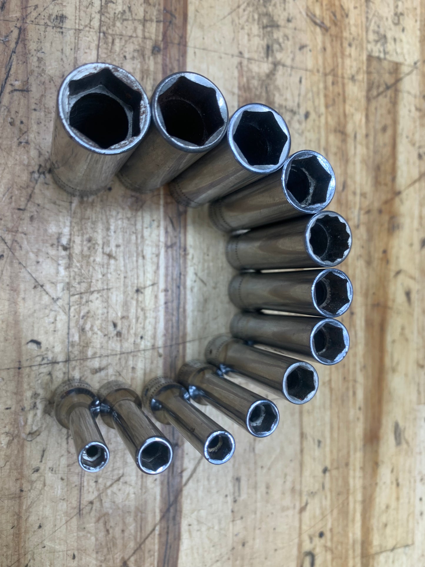 Snap On 1/4" Metric Deep Socket Set 12pc USA 112STMMY