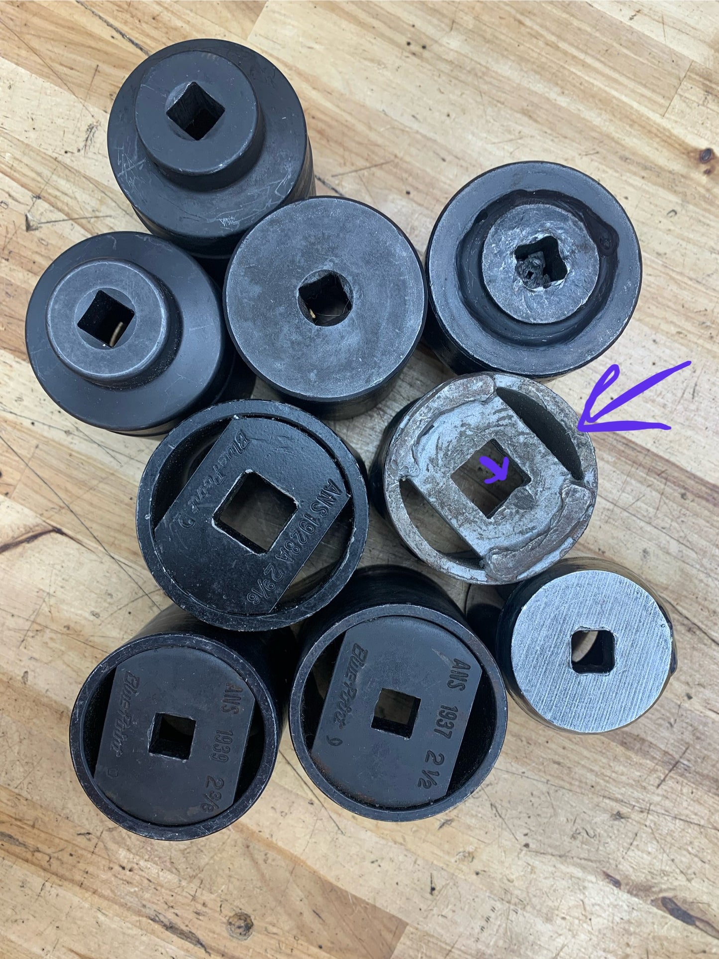 Snap On, Mac Tools, Blue Point, OTC Spindle socket set 9pc