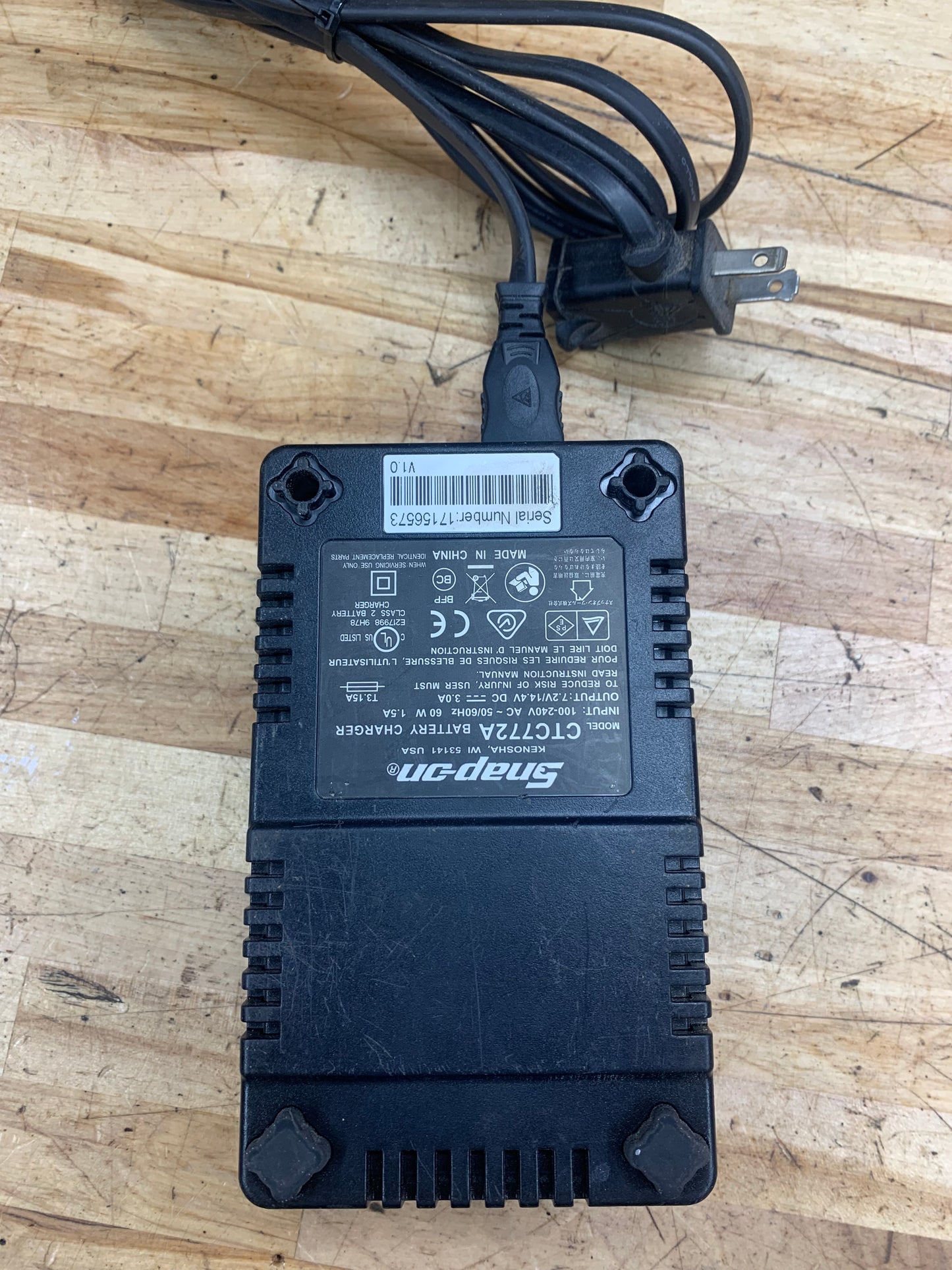Snap On 14.4v Battery Charger CTC772A
