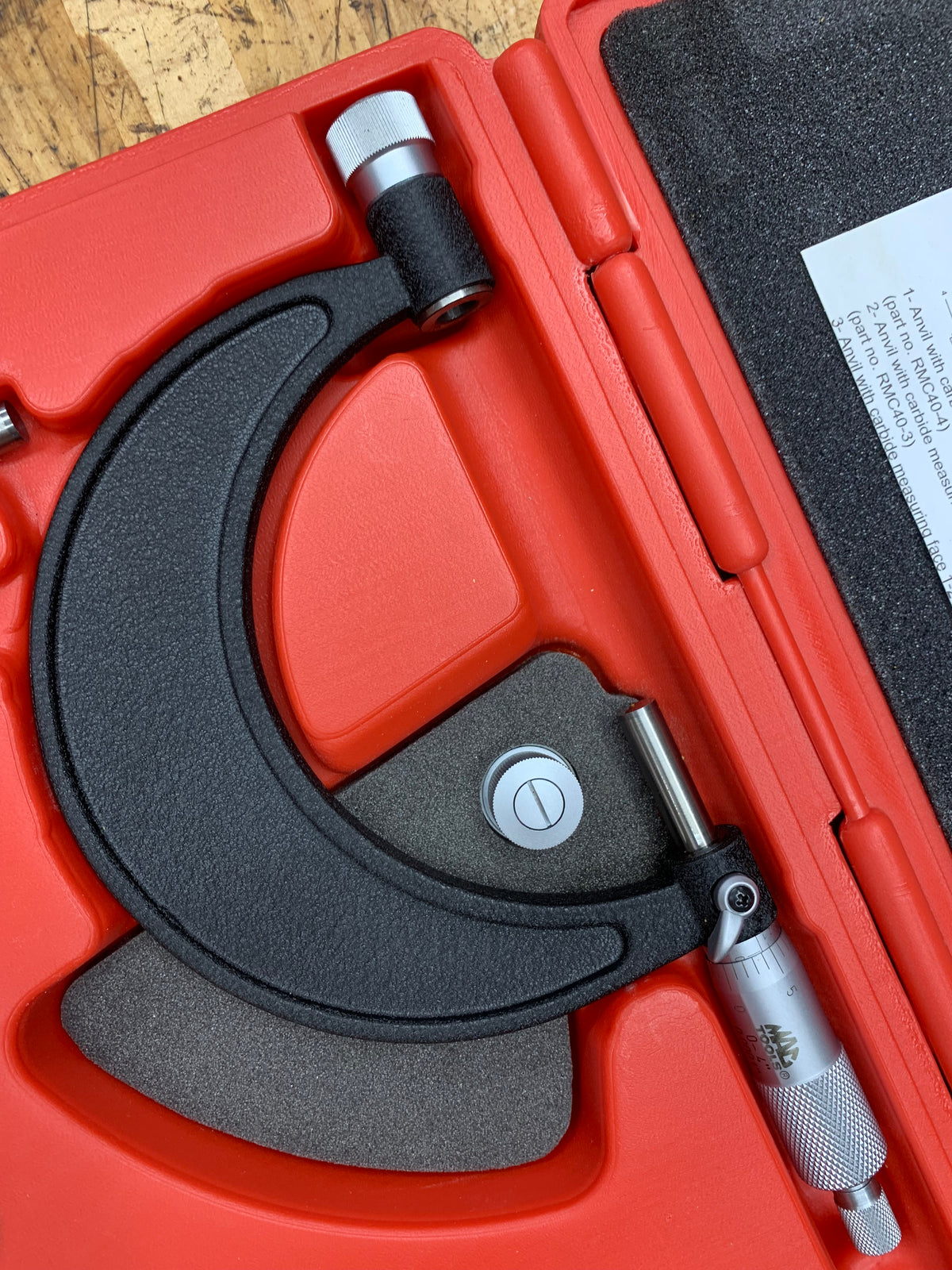 Mac Tools 0-4” Micrometer LIKE NEW RMC40
