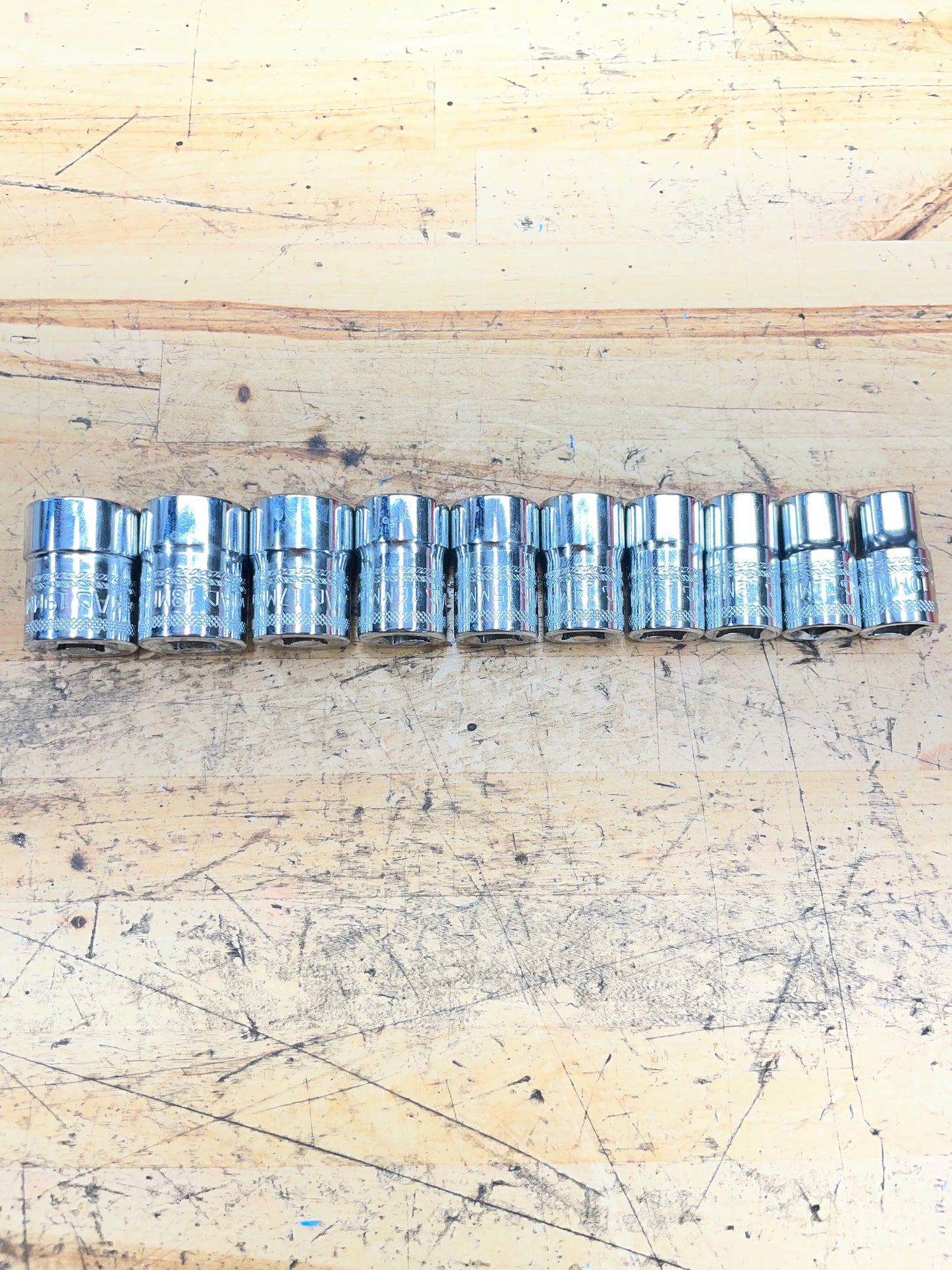 Mac 3/8” Metric Shallow Socket Set 10pc 10-19mm