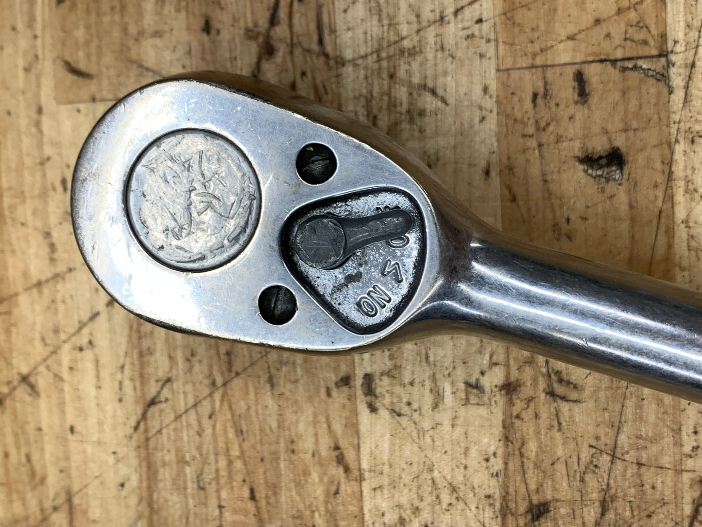 Snap On 1/2" Vintage 1985 Chrome Handle Ratchet USA SL710
