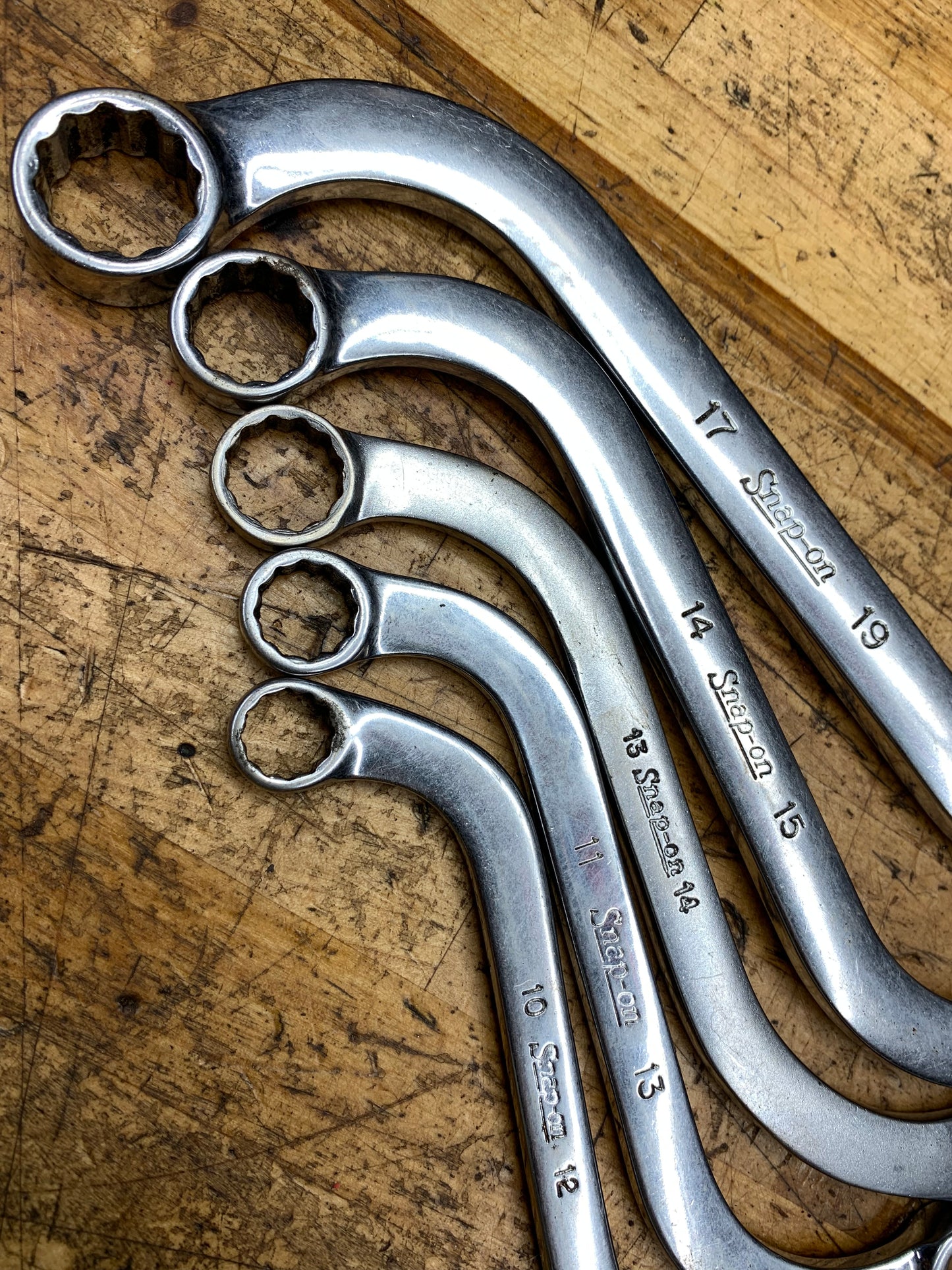 Snap On Metric "S" Shaped Obstruction Wrench Set 5pc. USA
