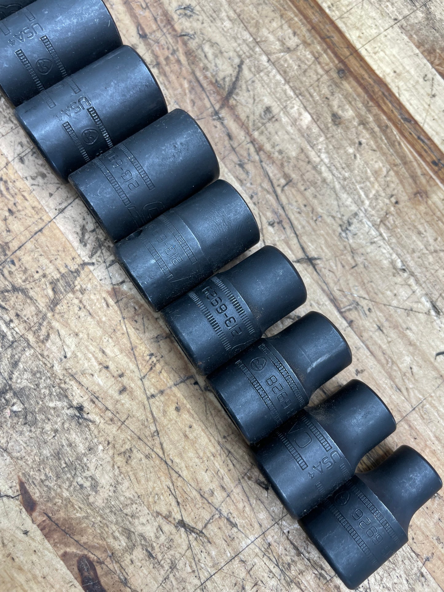 CAT by Snap On 1/2” Metric Shallow Impact Socket Set 12pc USA 10-21mm