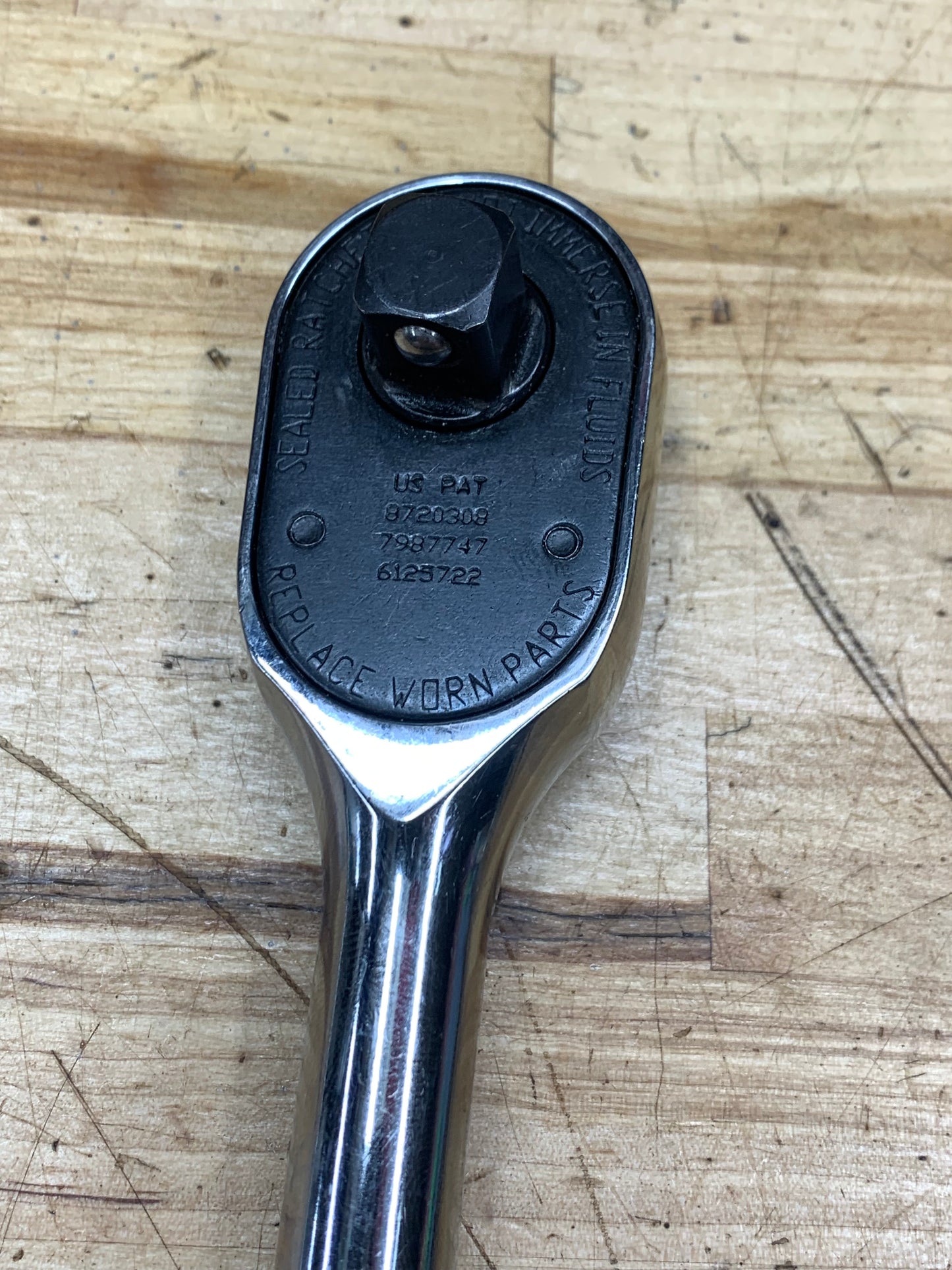 Snap On 1/2” Chrome Handle Ratchet USA S80A