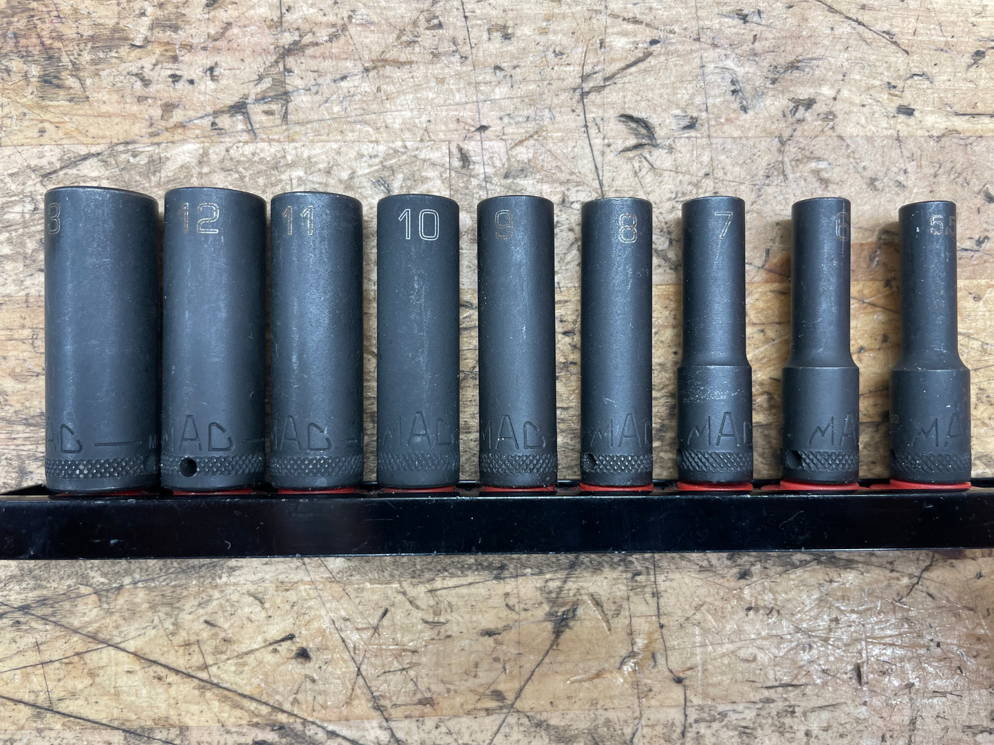 Mac 1/4” Metric Deep Impact Socket Set 9pc 5.5-13mm SMDPM96BRPT