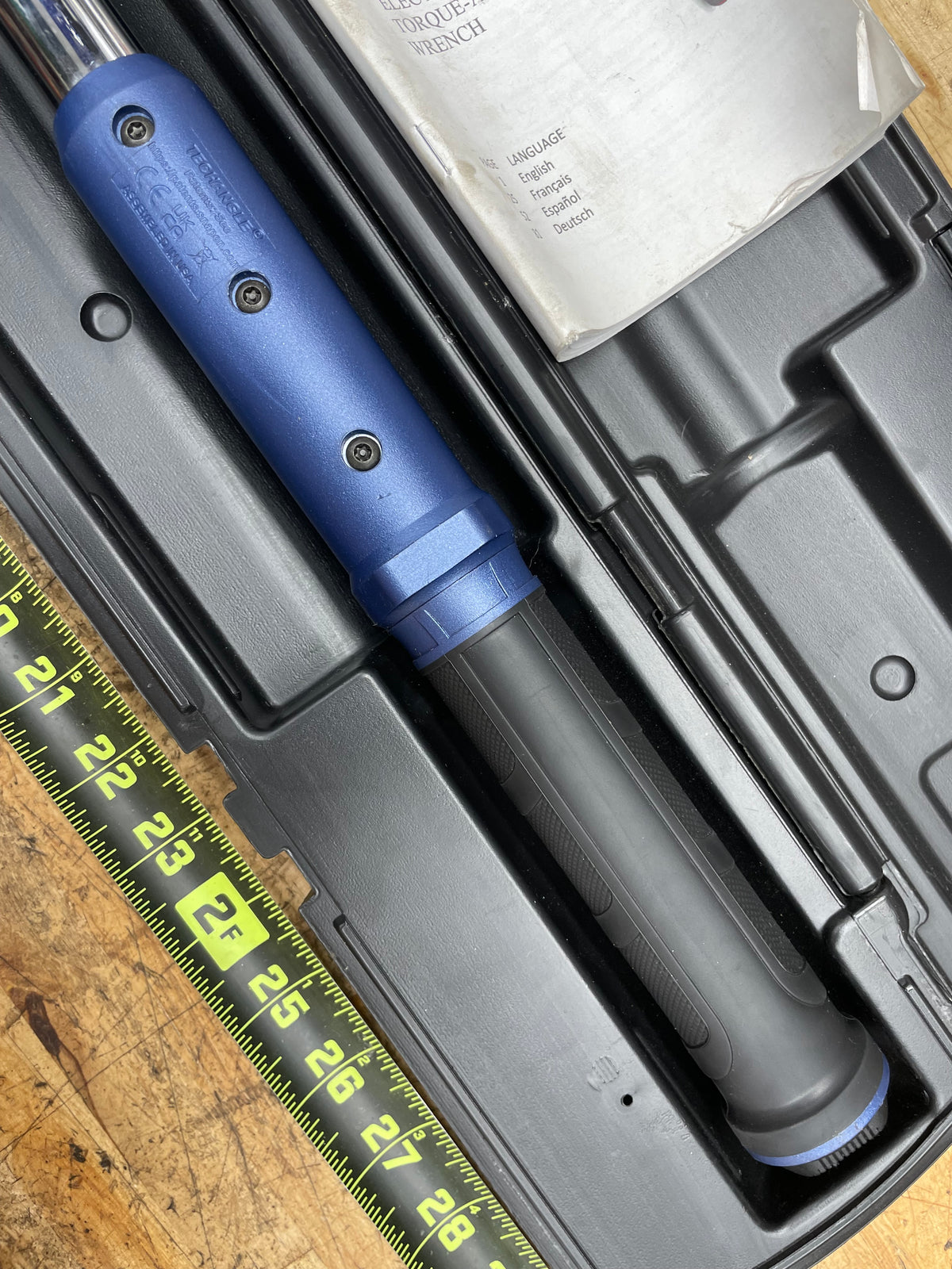 Snap On 1/2" Techangle 15-300Ft.Lb. Digital Torque Wrench EXCELLENT CONDITION ATECH3F300MB