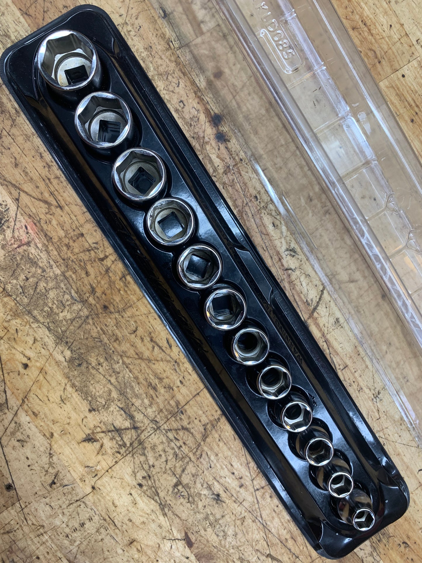 Snap On 3/8" Metric Shallow Socket Set 12pc LIKE NEW USA 212FSMY