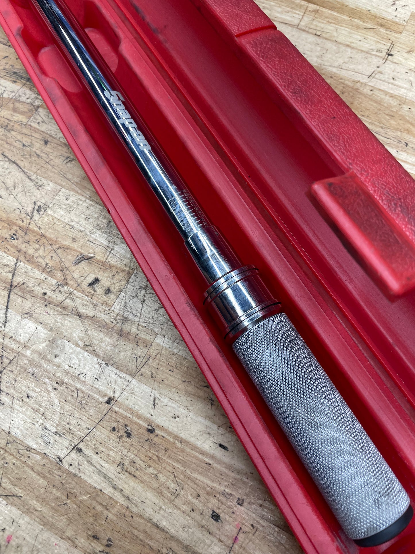 Snap On 1/2” Click Style Torque Wrench 50-250 Ft.Lb. USA QD3R250