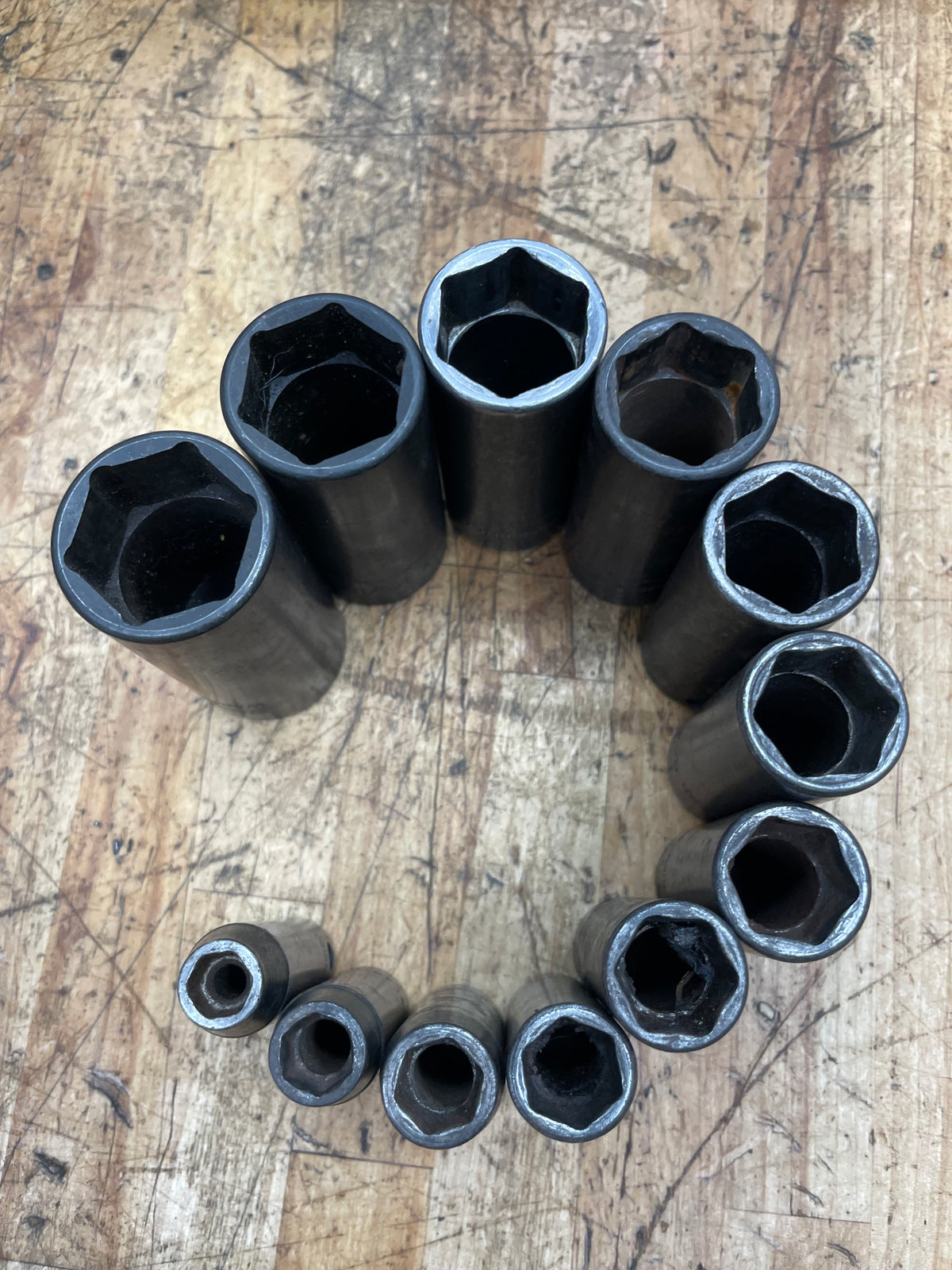 Snap On 3/8” SAE Deep Impact Socket Set 12pc. 5/16”-1” USA 212SIMFYA