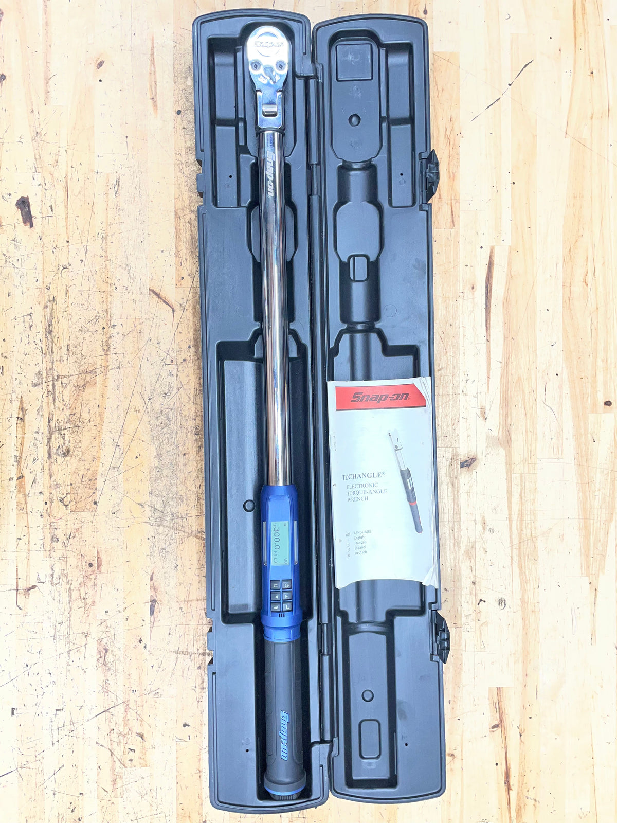 Snap On 1/2" Techangle 15-300Ft.Lb. Digital Torque Wrench EXCELLENT CONDITION ATECH3F300MB