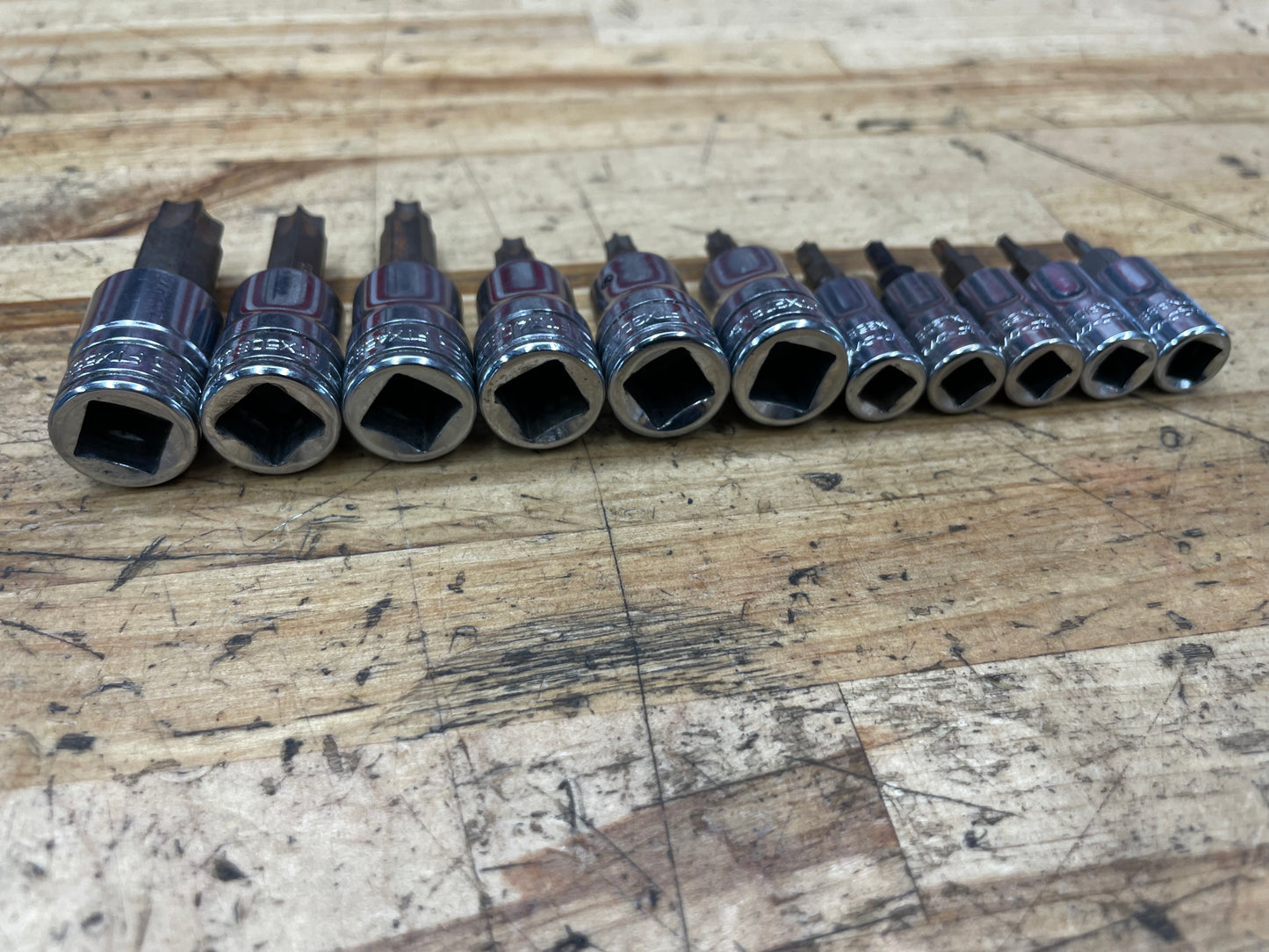 Snap On Torx Socket Set 11pc USA T8-T55