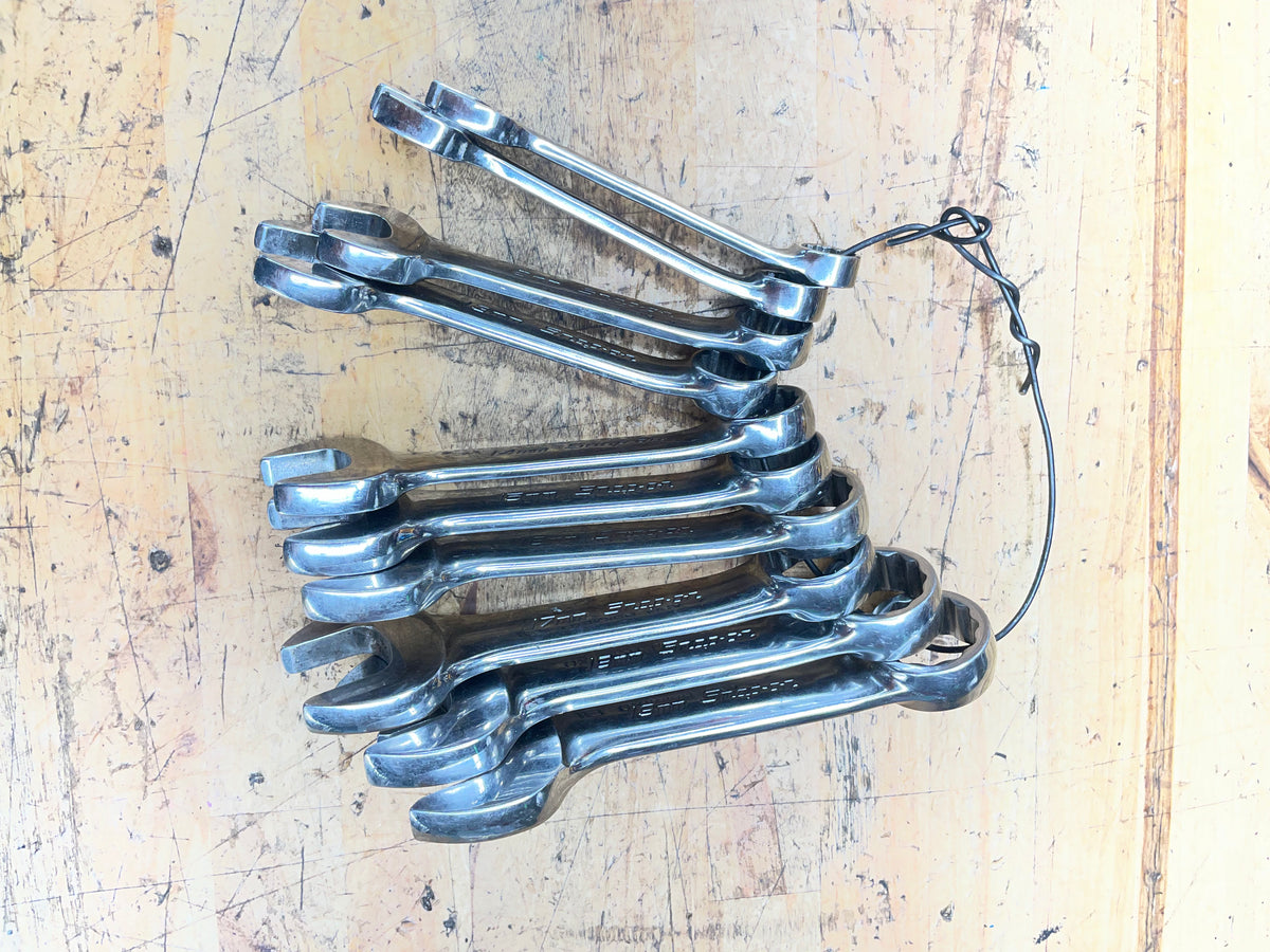 Snap On Metric Stubby Wrench Set 10-19mm 10pc USA OXIM710B