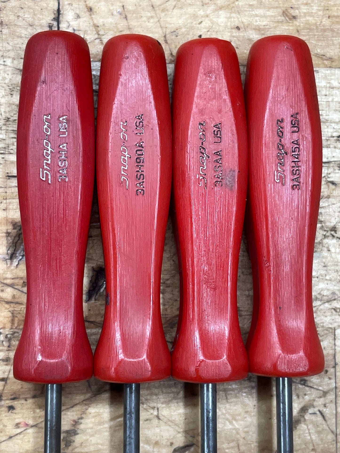 Snap On 4pc Mini Pick Red Hard Handle Pouch Set USA ASA204A