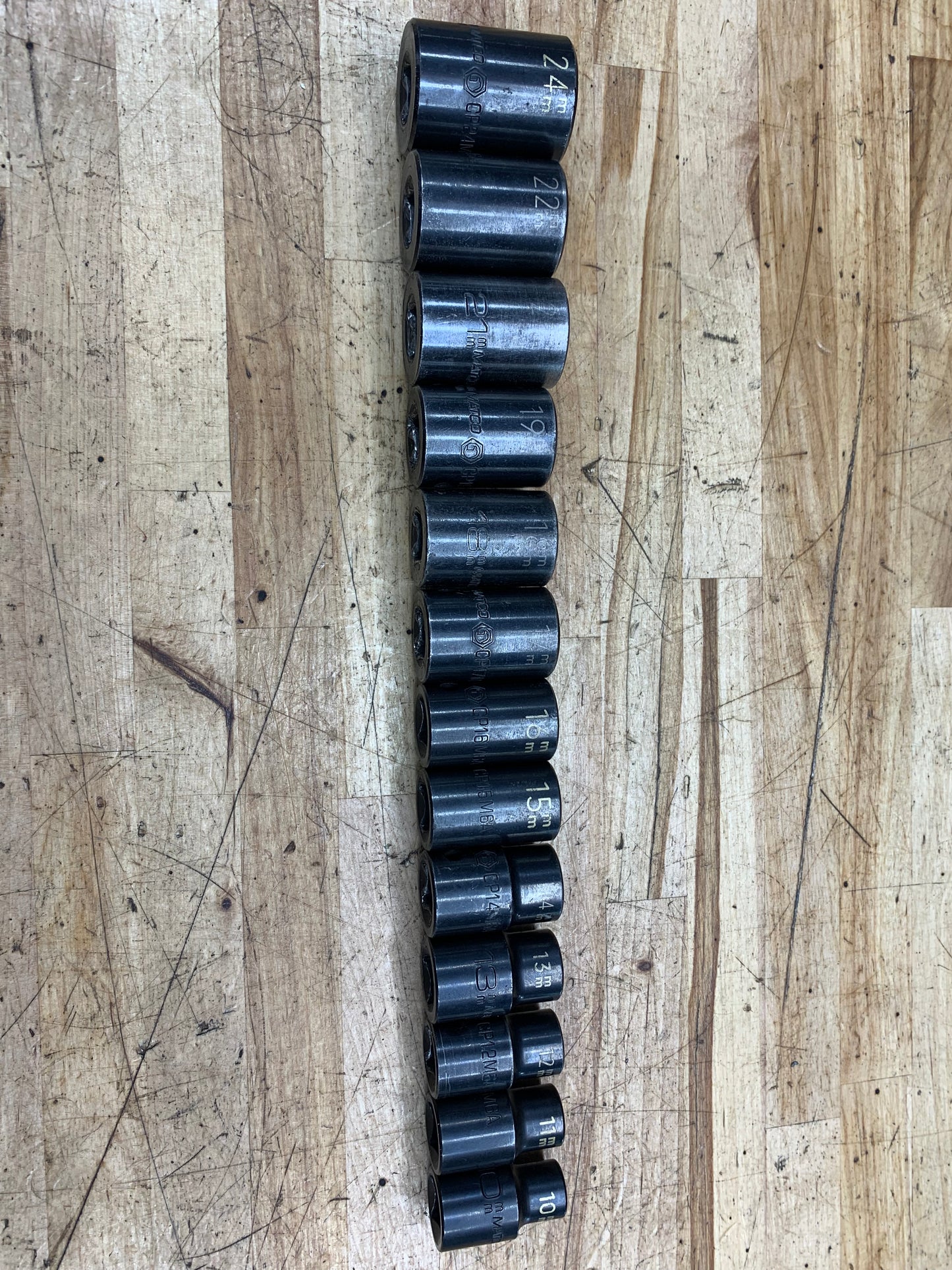 Matco 1/2” Metric Shallow Impact Socket Set 10-24mm 13pc