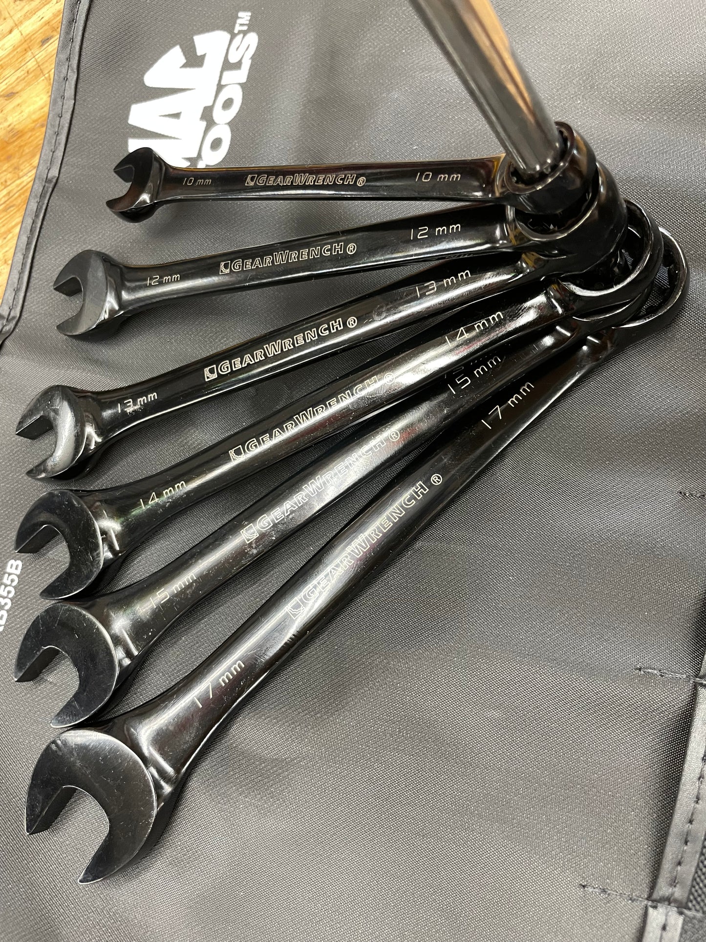 Gearwrench Metric Combo Wrench Set RARE Gloss Black 6pc 10-17mm BRAND NEW