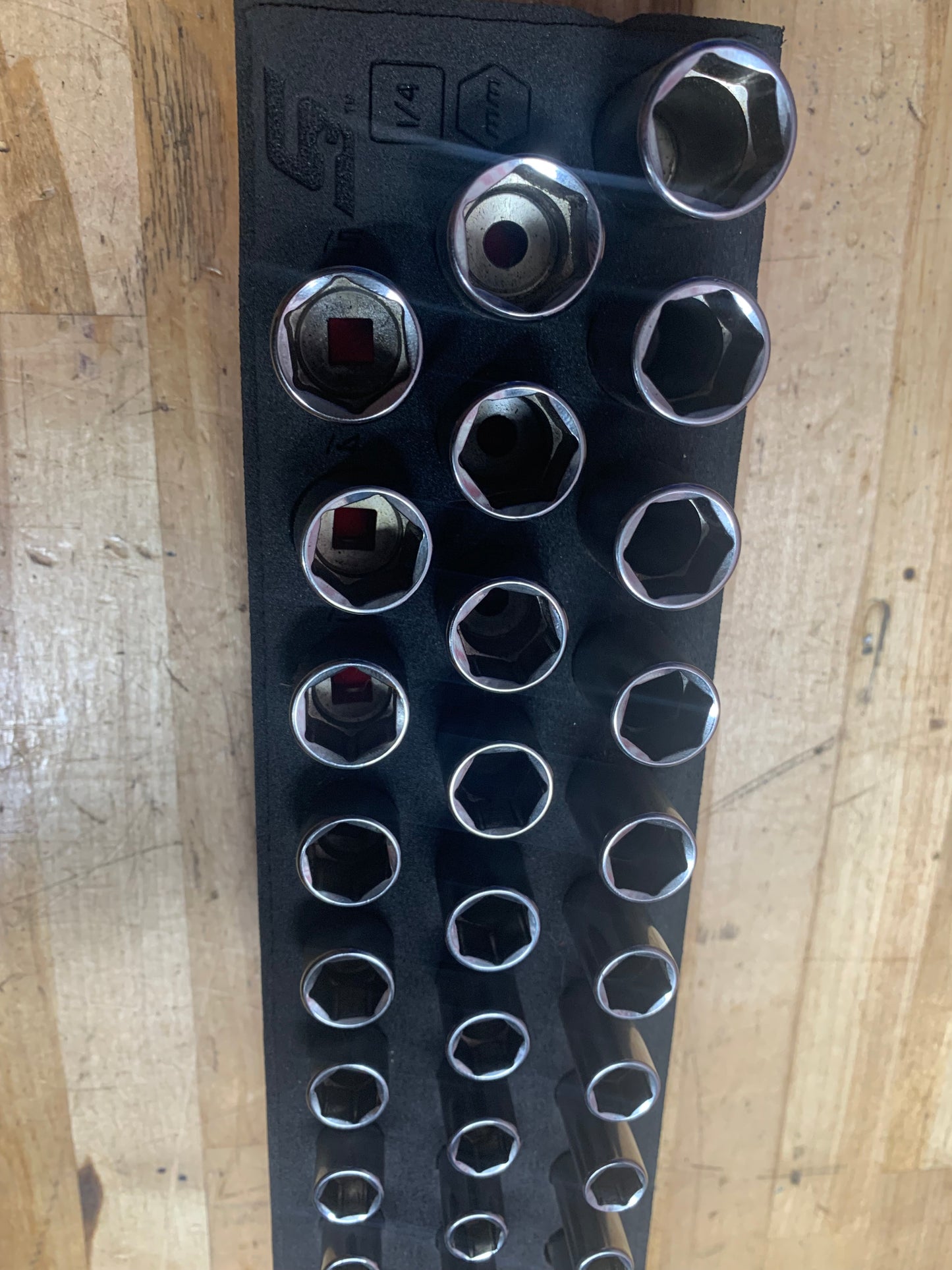 Snap On 1/4" Metric Master Socket Set in Foam. 142STMMSYFR1