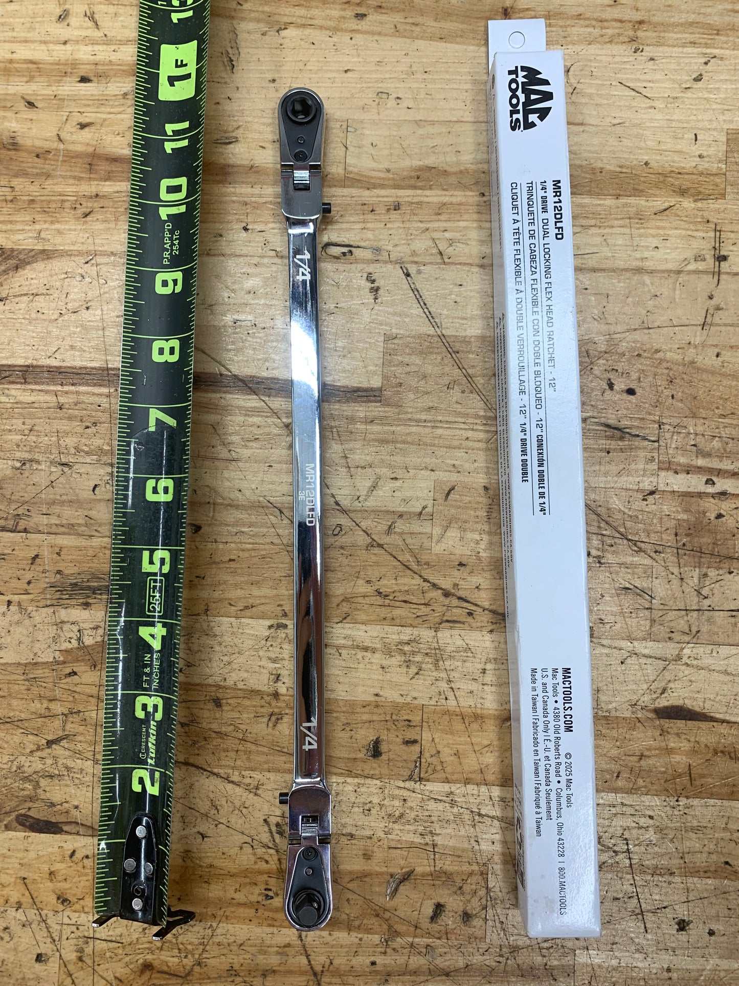 Mac Tools Dual Locking Long Flex Head Ratchet BRAND NEW MR12DLFD