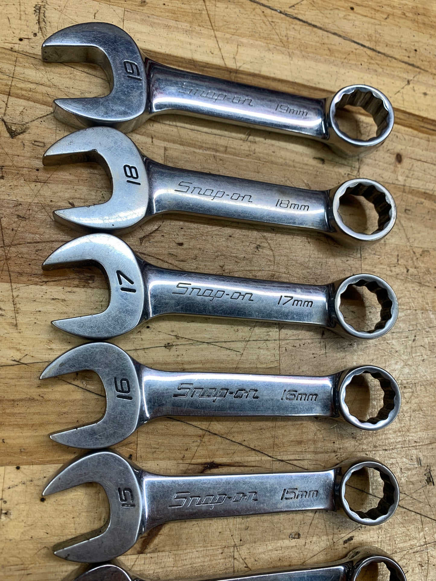 Snap On Stubby Wrench Set Metric 10pc 10-19mm OXIM710B