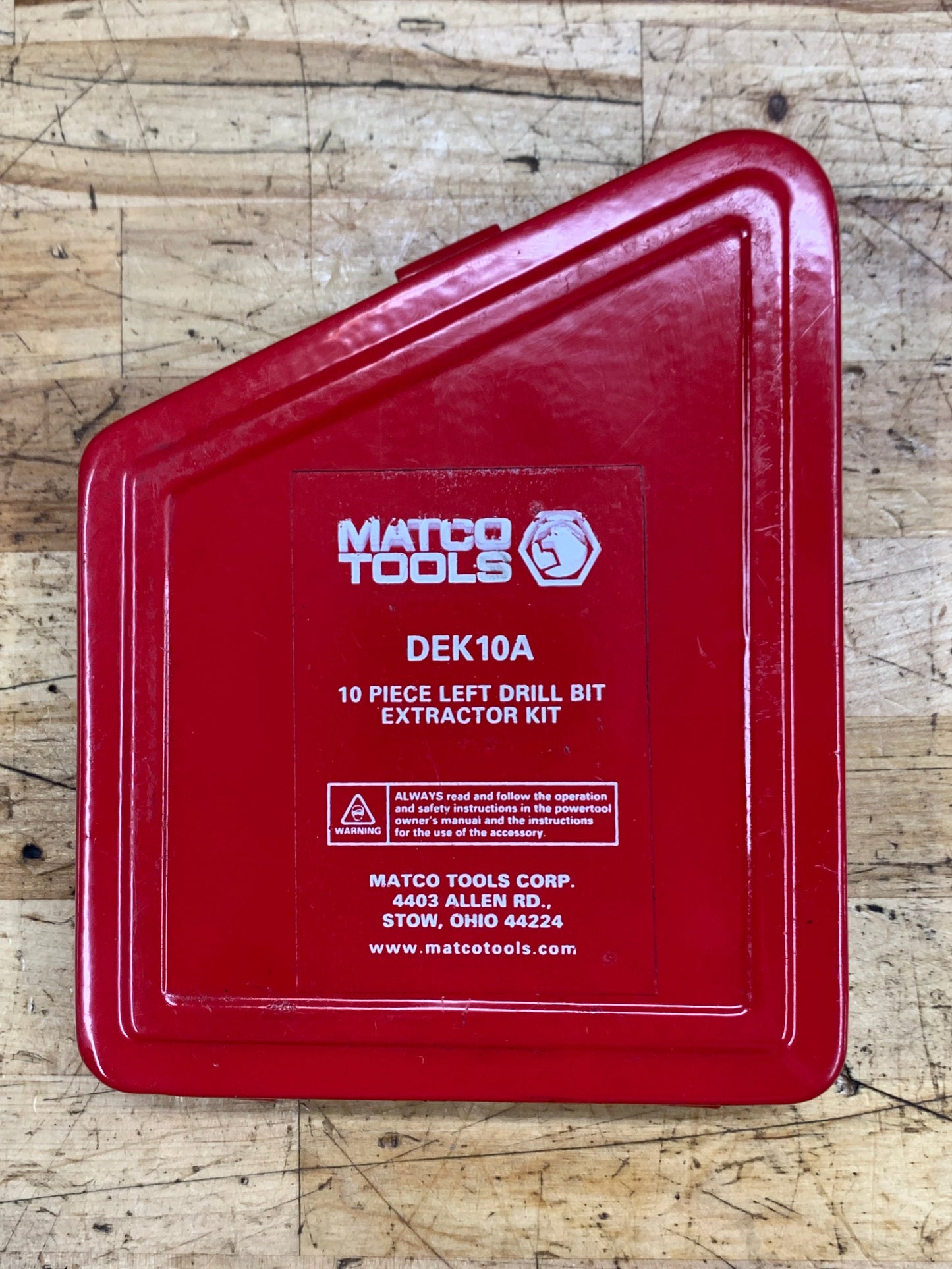 Matco Broken Bolt Extractor Set LIKE NEW DEK10A