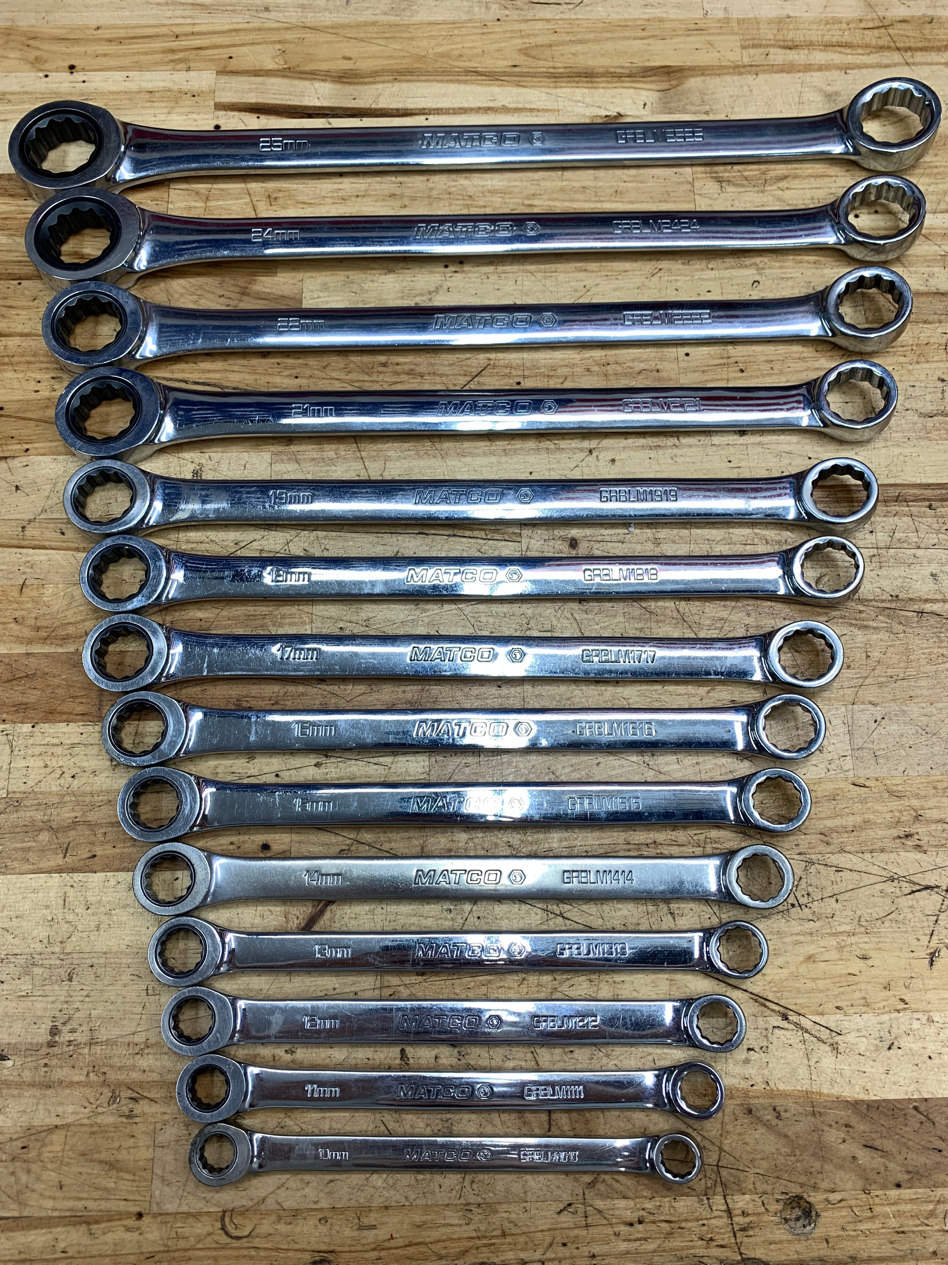 Matco Metric Ratcheting XL Box Wrench Set 14pc USA – MRC Tools LLC