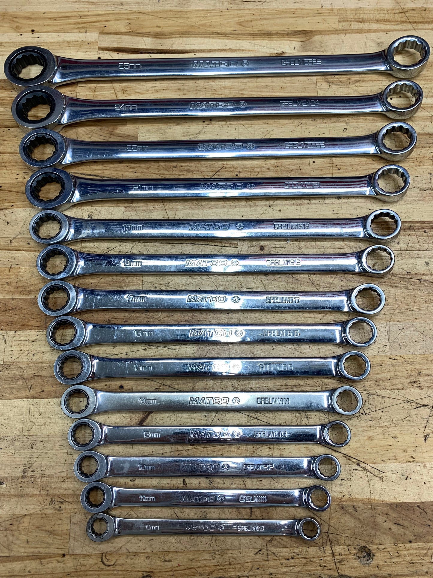 Matco Metric Ratcheting XL Box Wrench Set 14pc USA