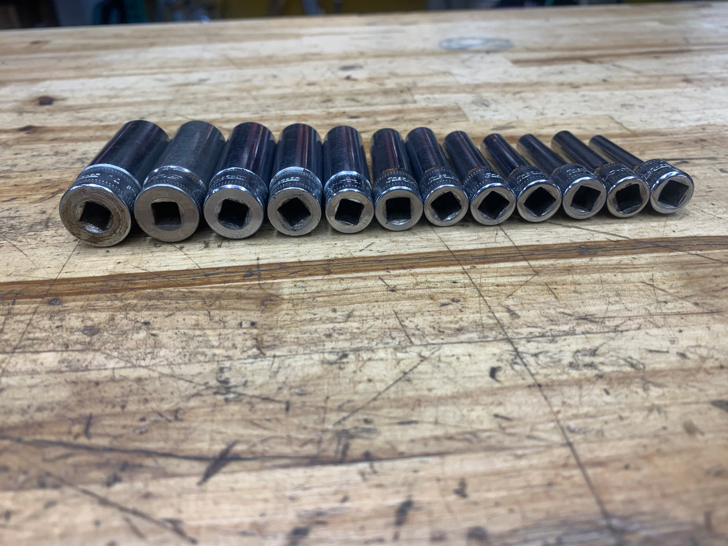 Snap On 1/4" Metric Deep Socket Set 12pc USA 112STMMY