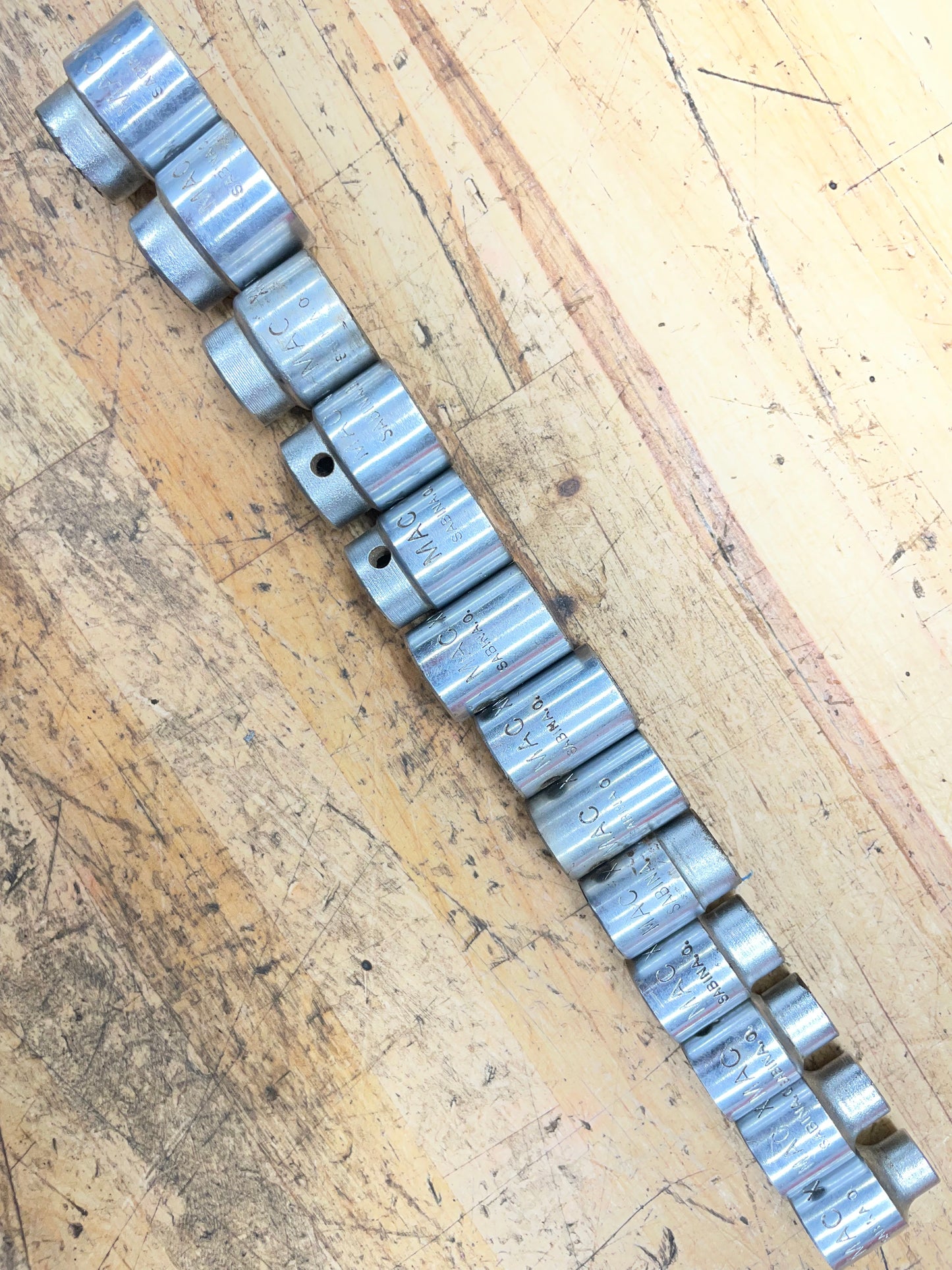 Mac 3/8” Metric Shallow Socket Set 13pc 7-19mm USA