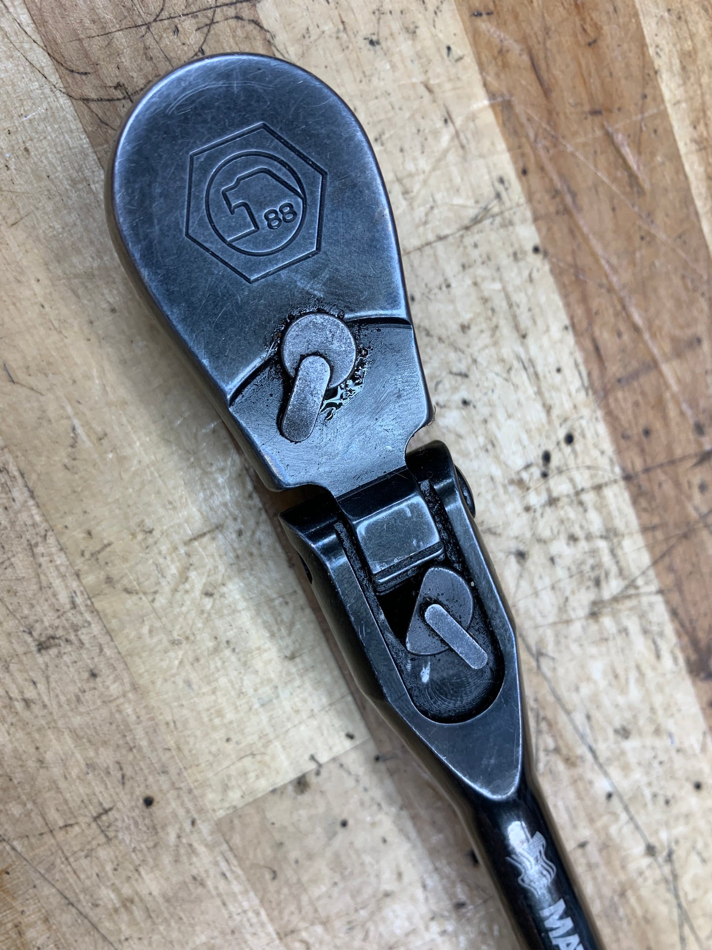 Matco 3/8" Locking Flex Head Ratchet 88 Fine Tooth Orange BFR128BLFM USA