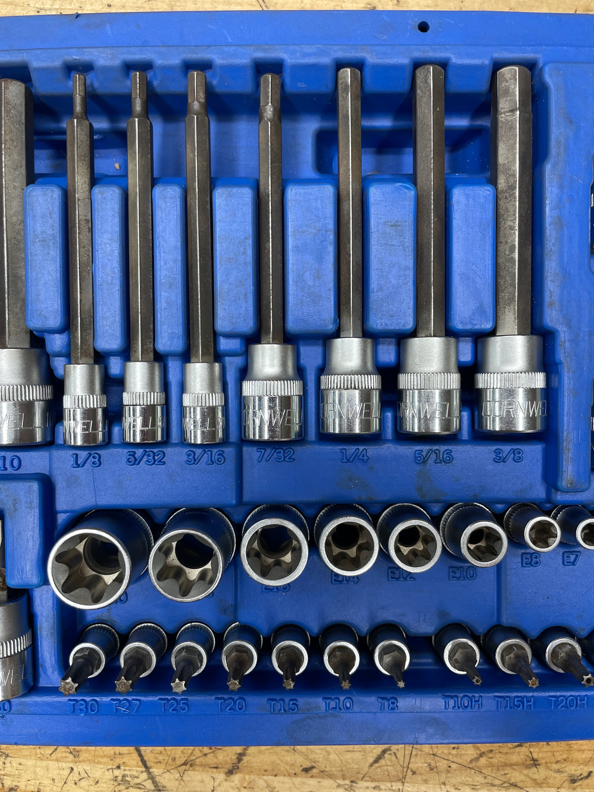 Cornwell Master Torx/E-Torx Socket and Bit Set 62pc COMPLETE CBSMTH62S