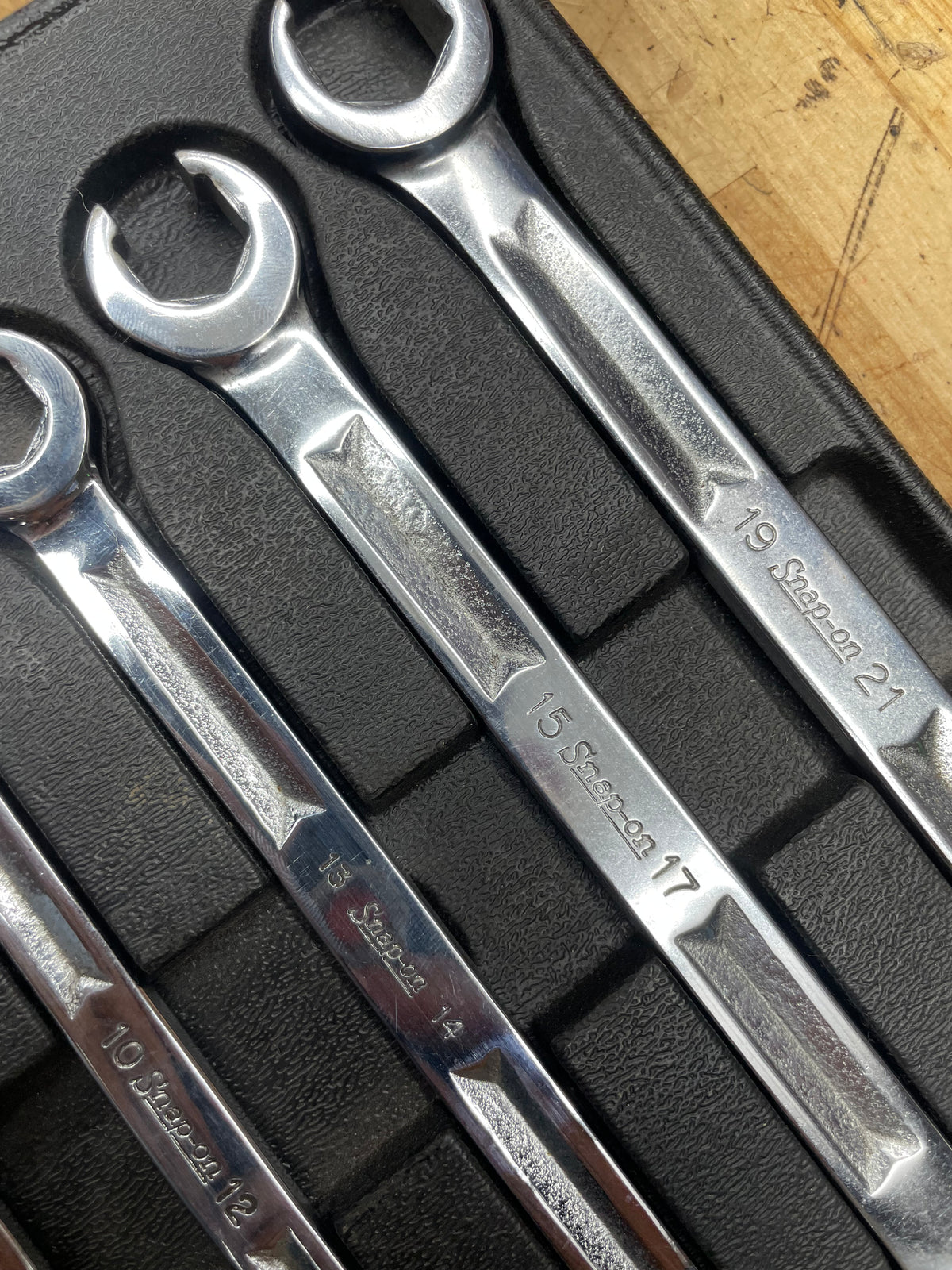 Snap On Metric Flare Wrench Set 5pc Vintage 9-21mm USA