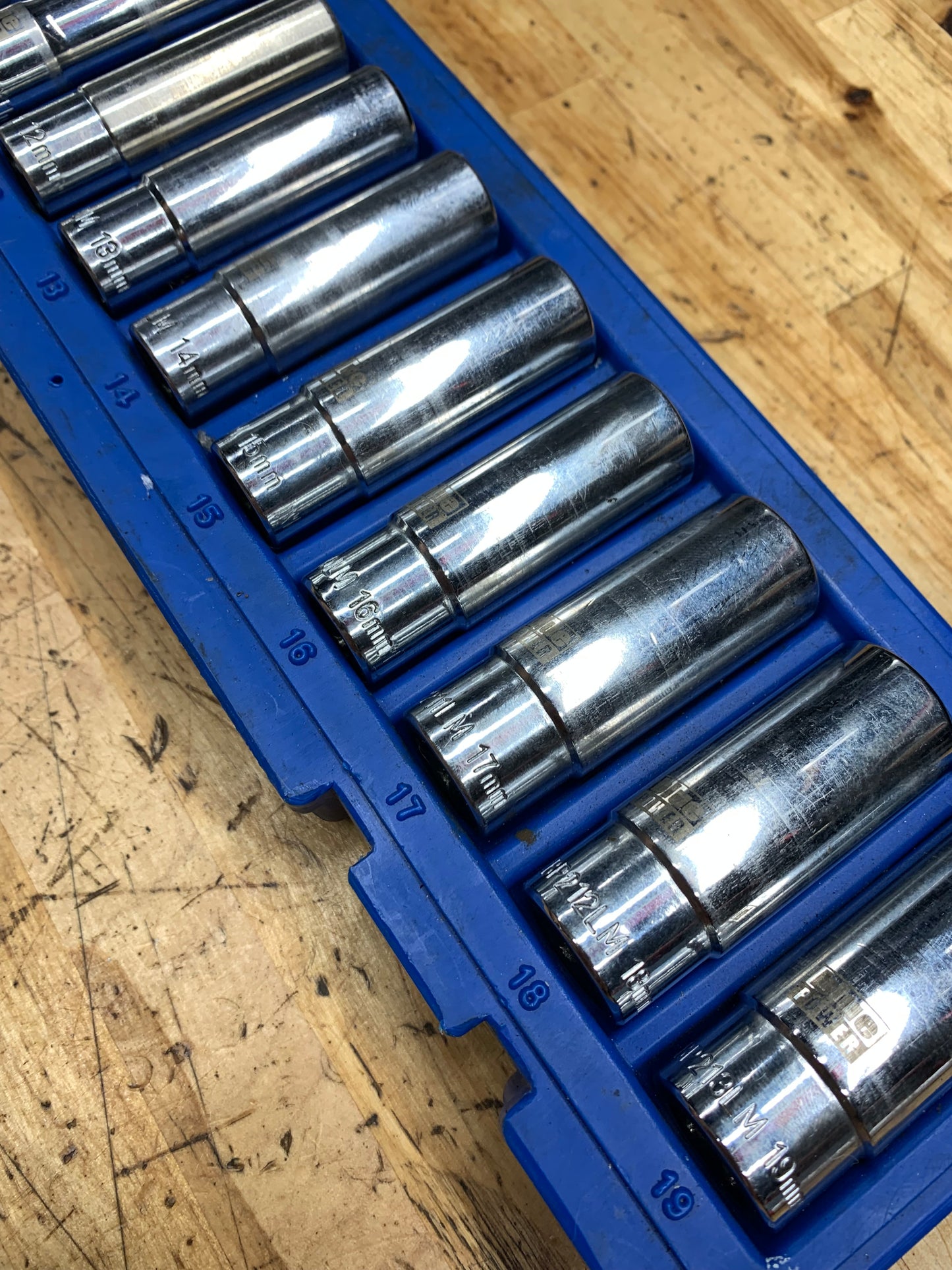 Blue Power by Cornwell 3/8” Metric Deep Socket Set CBP2LM