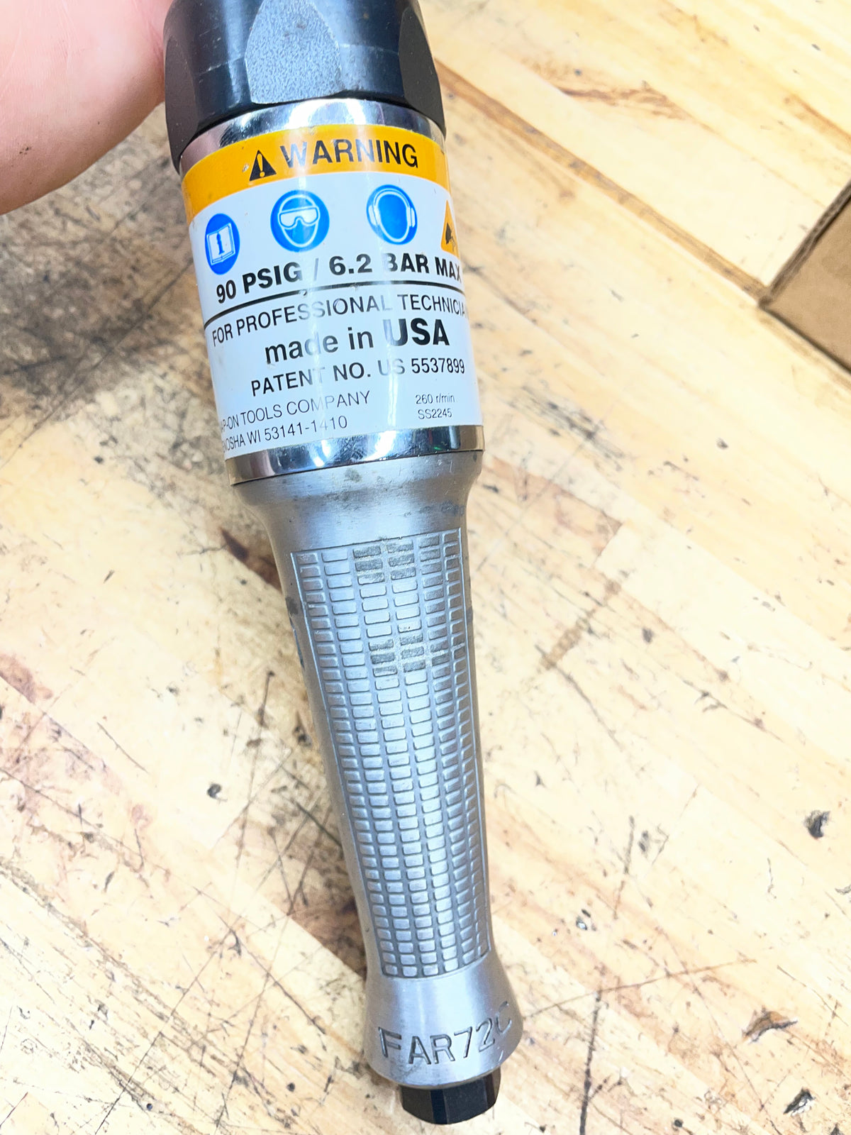 Snap On 3/8” Air Ratchet Pneumatic USA FAR27C
