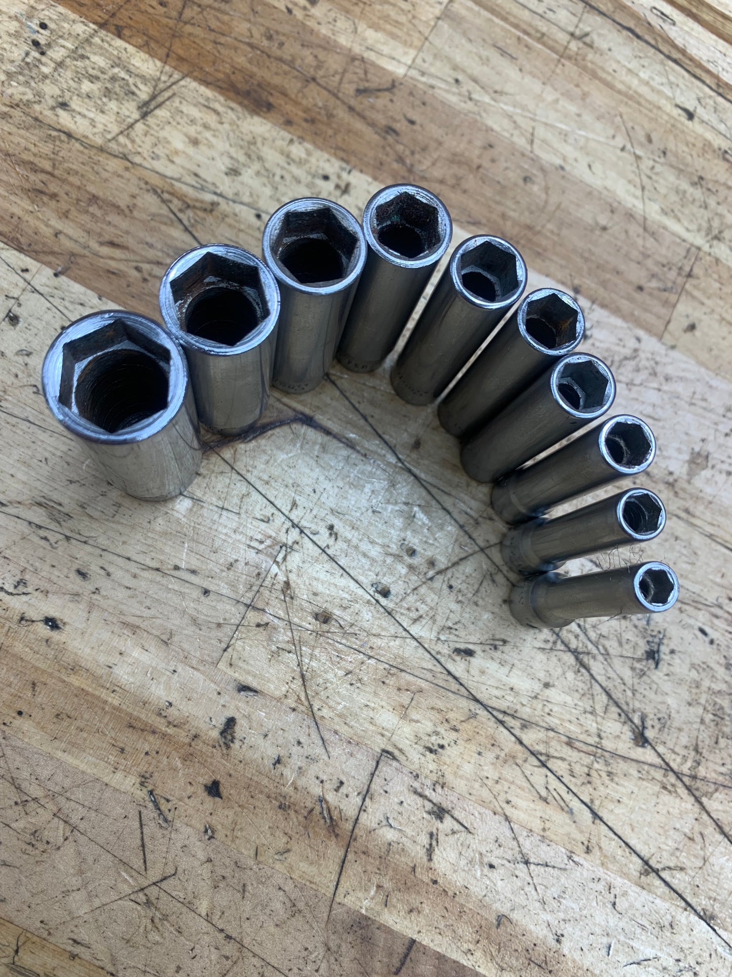 Snap On 1/4” SAE Deep Socket Set 10pc USA 110STMY