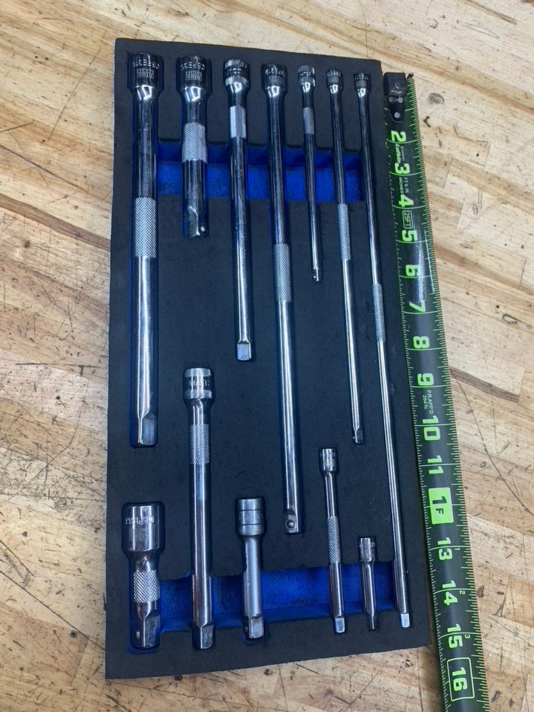 Blue Power* by Cornwell Extension Set 1/4, 3/8 & 1/2" Foam Tray CBPE12ST