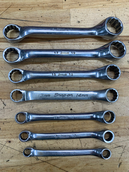 Snap On Metric Offset Box Short Pattern Wrenches 7pc