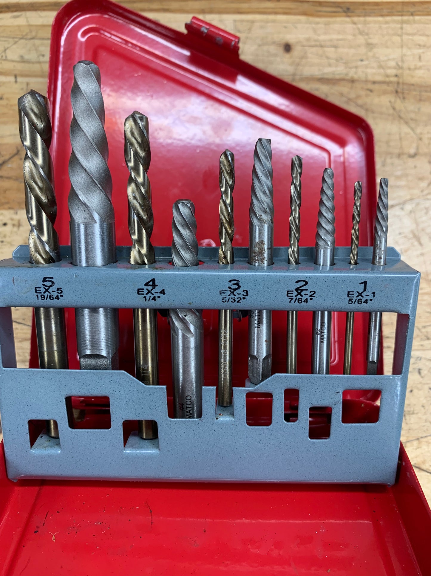 Matco Broken Bolt Extractor Set LIKE NEW DEK10A