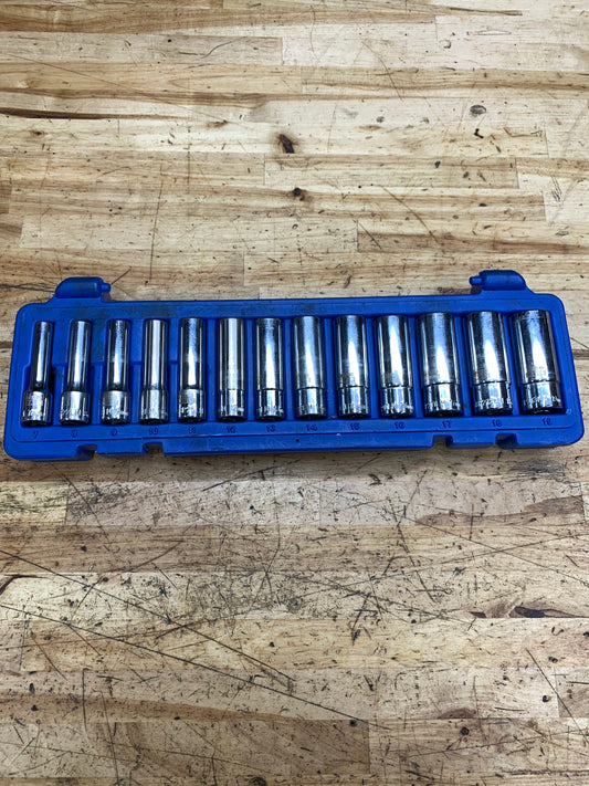 Blue Power by Cornwell 3/8” Metric Deep Socket Set CBP2LM