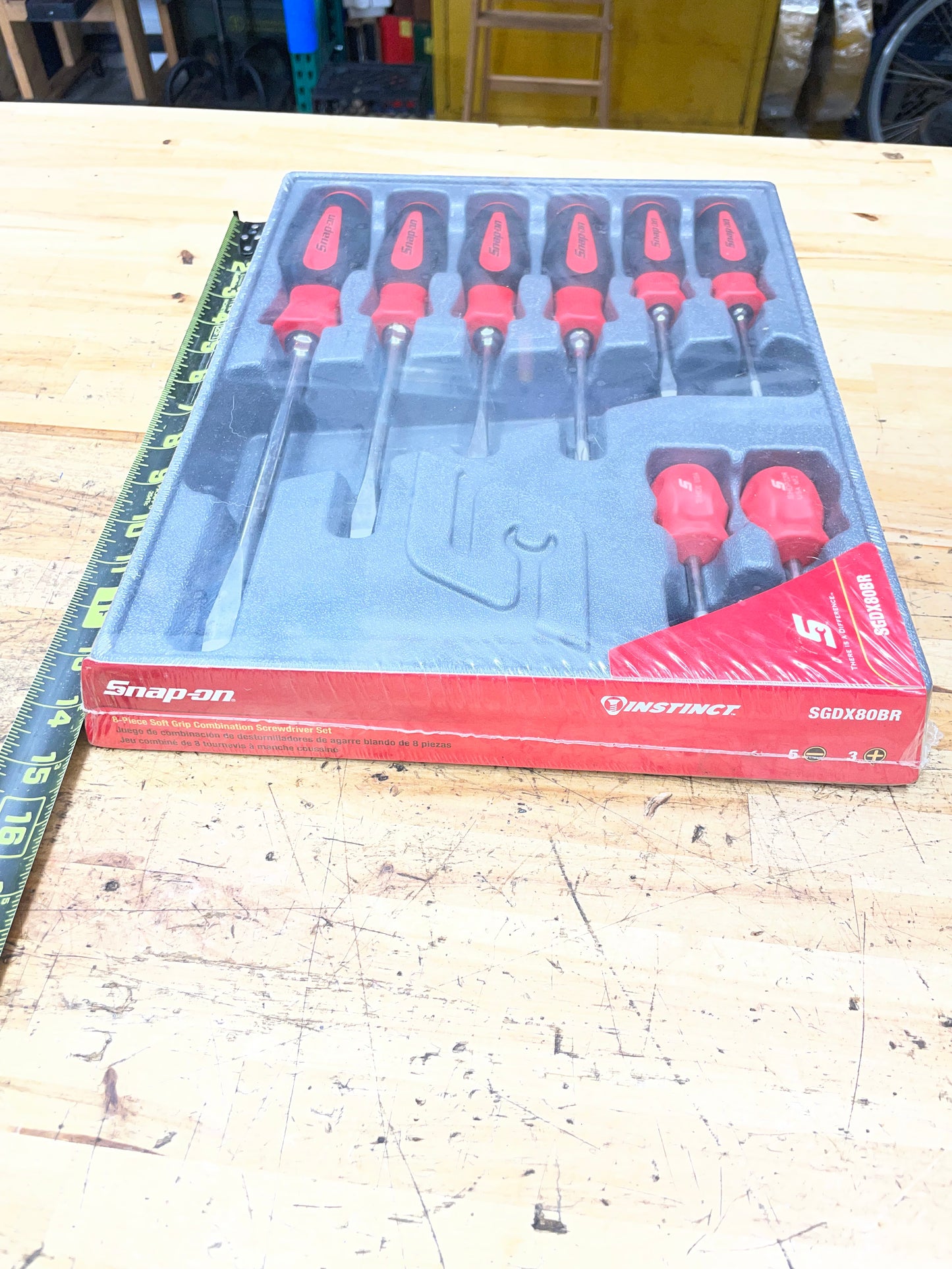 Snap On Instinct Screwdriver Set 8pc NIB USA SGDX80BR