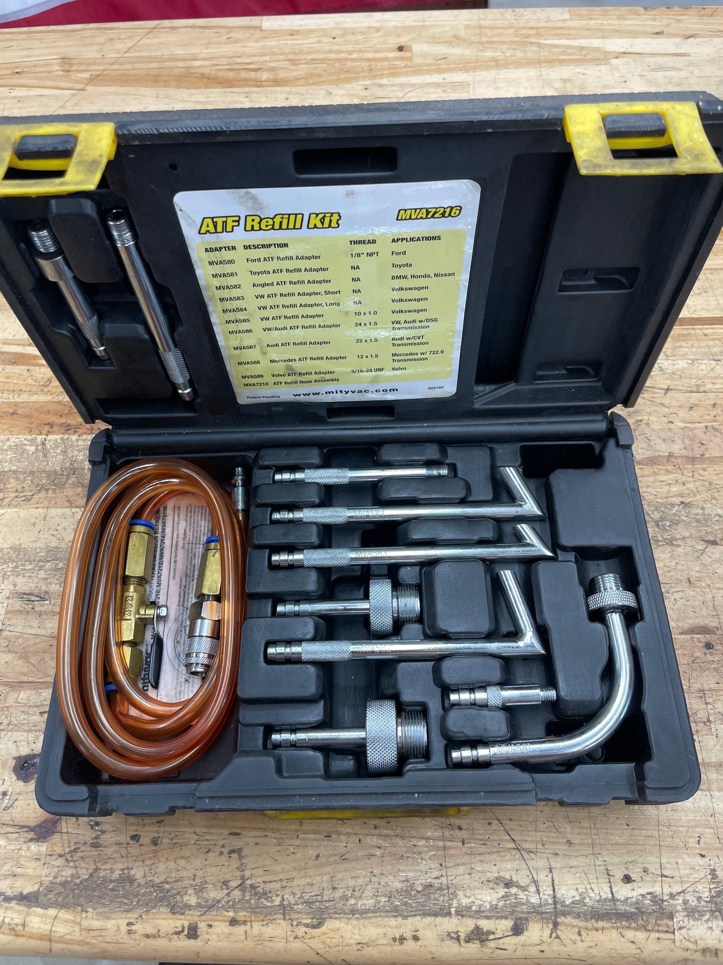 Mityvac Transmission ATF Refill Kit  COMPLETE MVA7216
