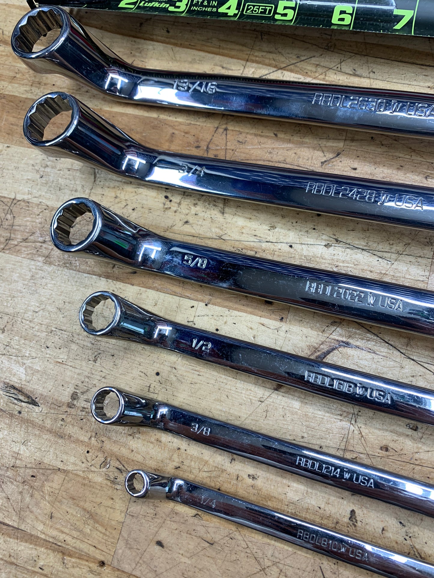 Matco SAE Offset Box Wrench Set 6pc USA