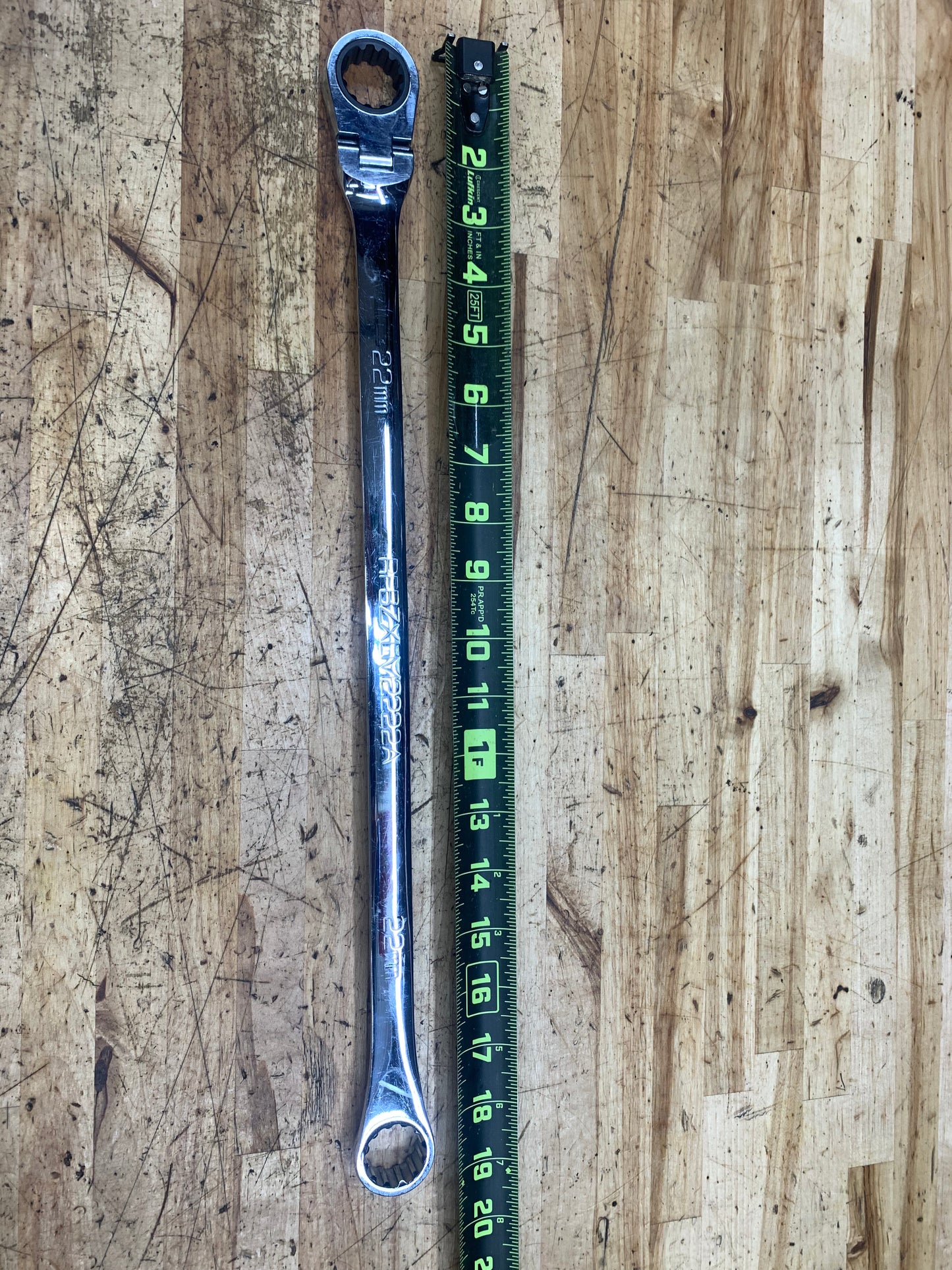 Matco 22mm Long Flex Head Ratcheting Wrench RFBZXLM2222A