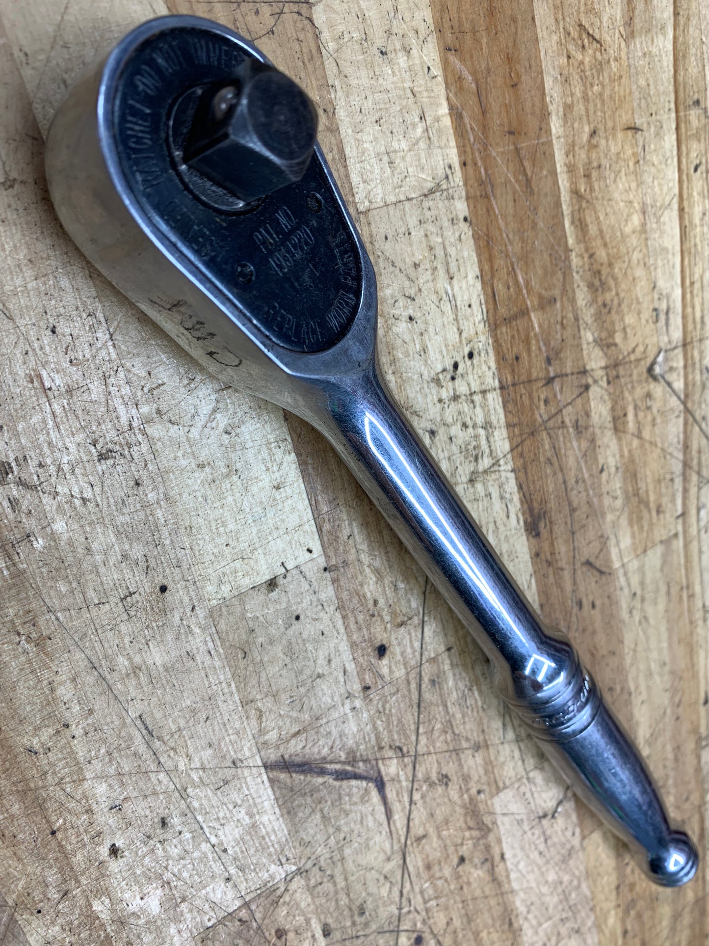 Snap On 1/2" Chrome Ratchet VINTAGE S832