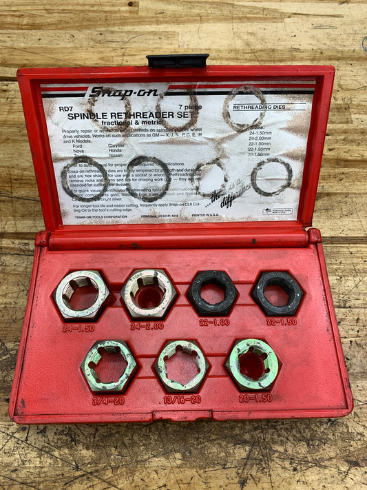 Snap On Spindle Rethreader Set USA RD7