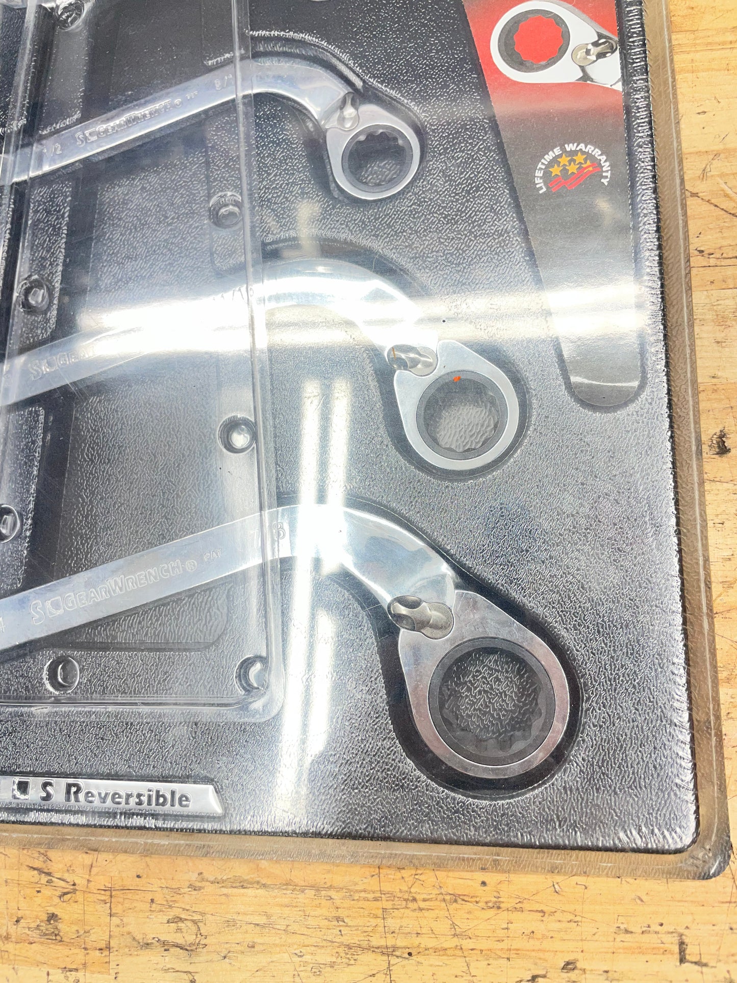 Gearwrench SAE Obstruction “S” Ratcheting Wrench Set NIB 85399