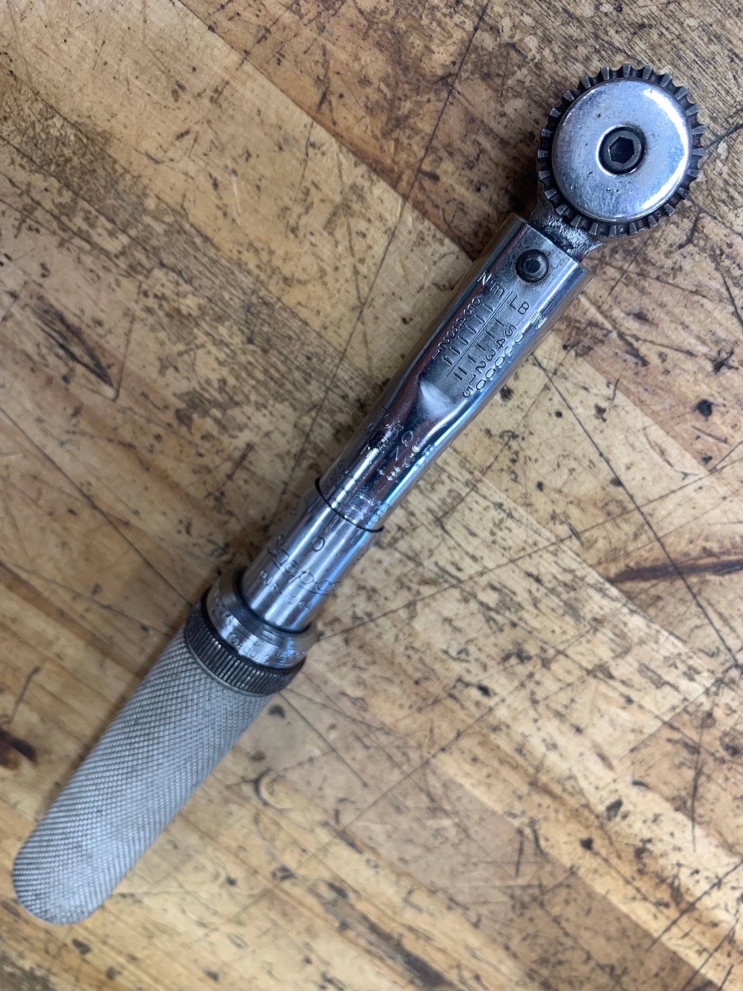 Snap On 1/4" Click Style Micrometer Torque Wrench 5-50 In. Lb. QJR-104A
