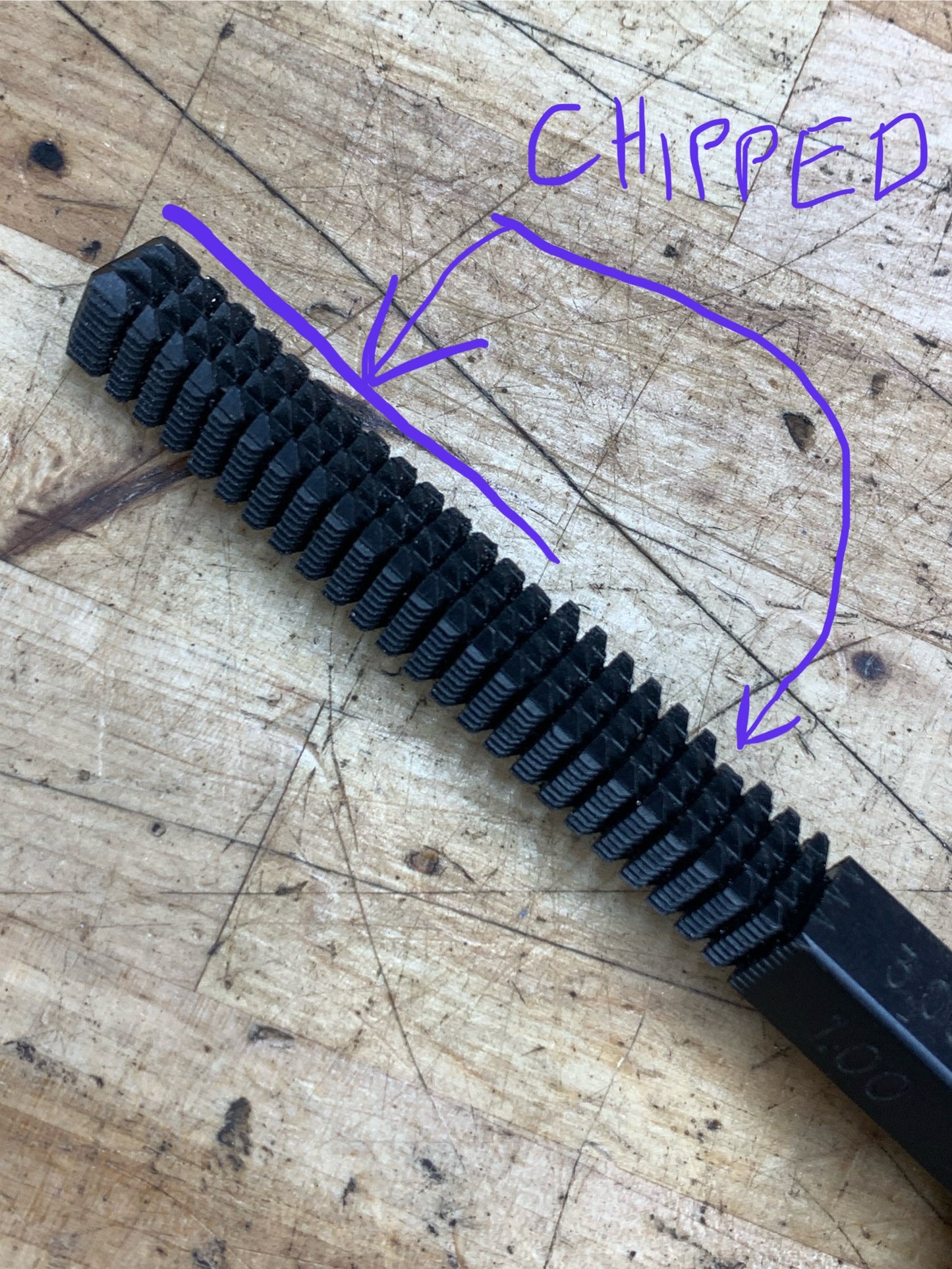 Matco Thread Restoring File Metric TRM8