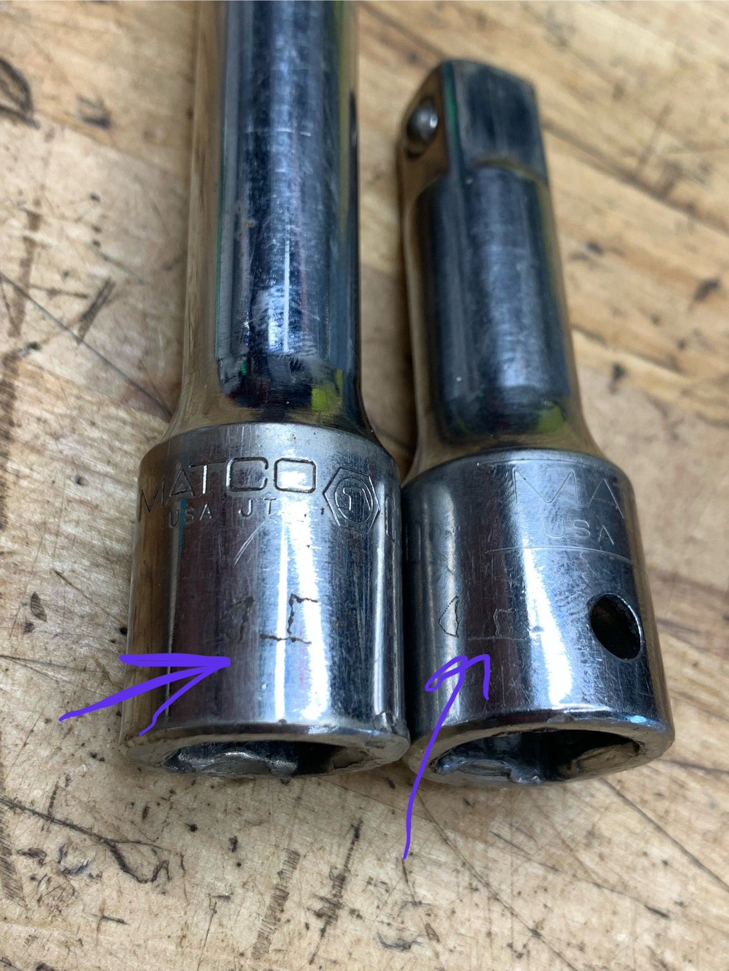 Matco 1/2” Extension Pair 20” & 3” USA