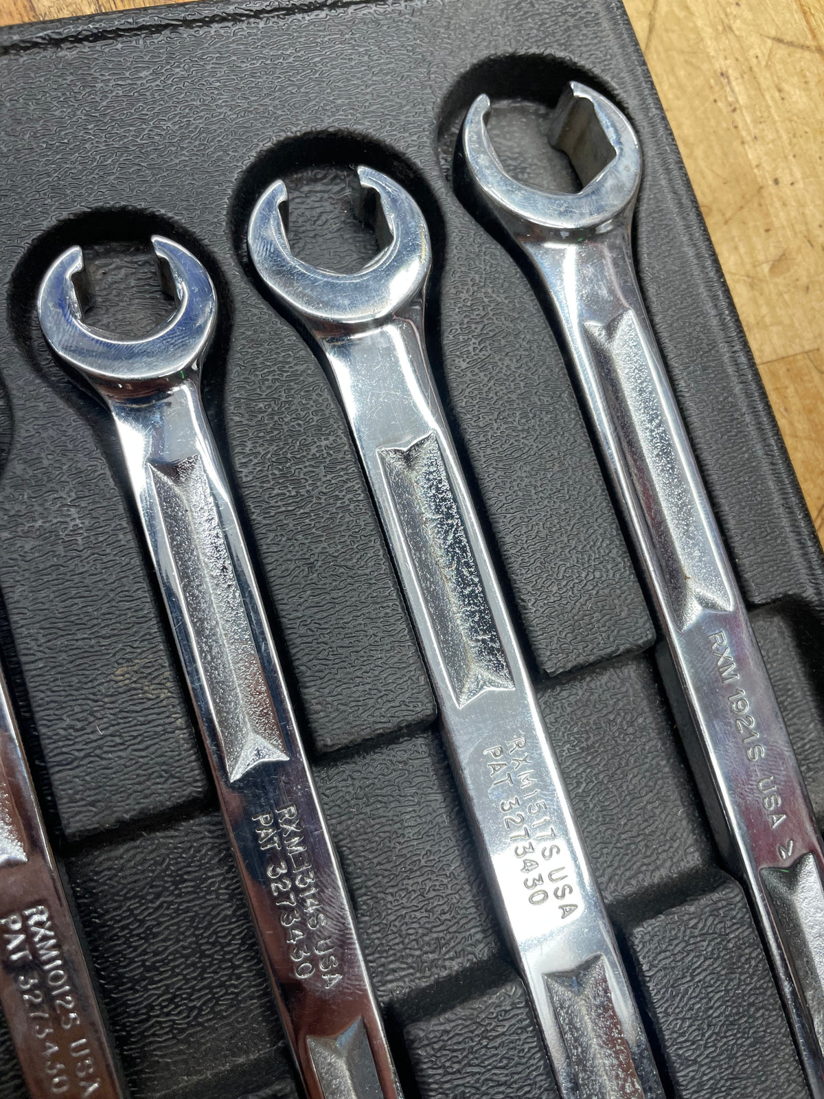 Snap On Metric Flare Wrench Set 5pc Vintage 9-21mm USA