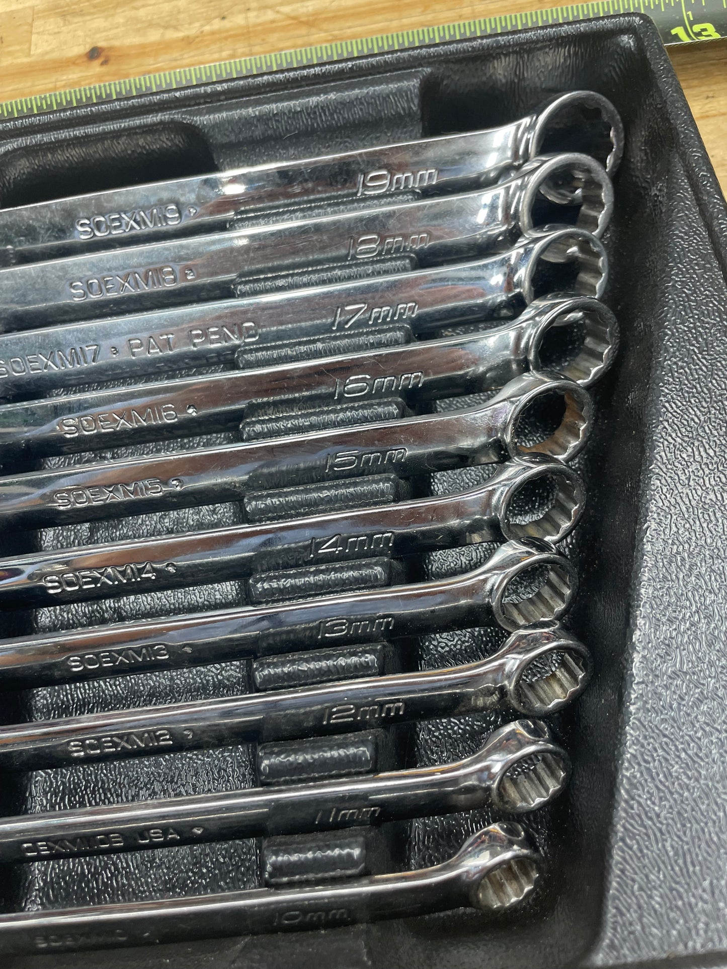 Snap On Metric Combo Wrench Set FD+ 10pc USA SOEXM710